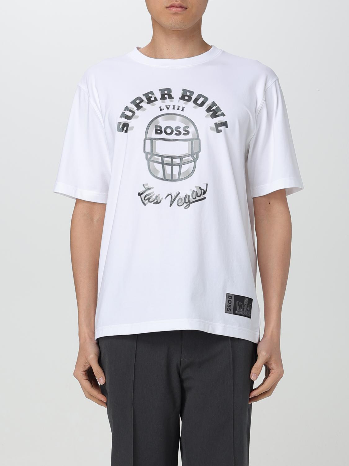 Shop Hugo Boss T-shirt Boss Men Color White