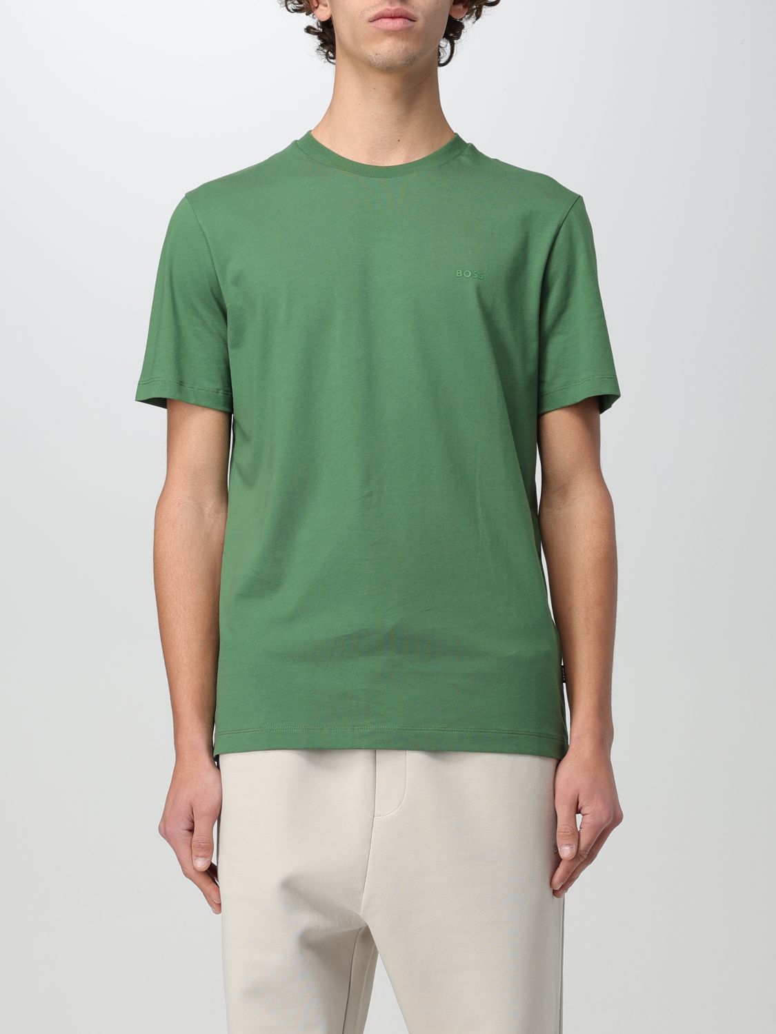 Shop Hugo Boss T-shirt Boss Men Color Green