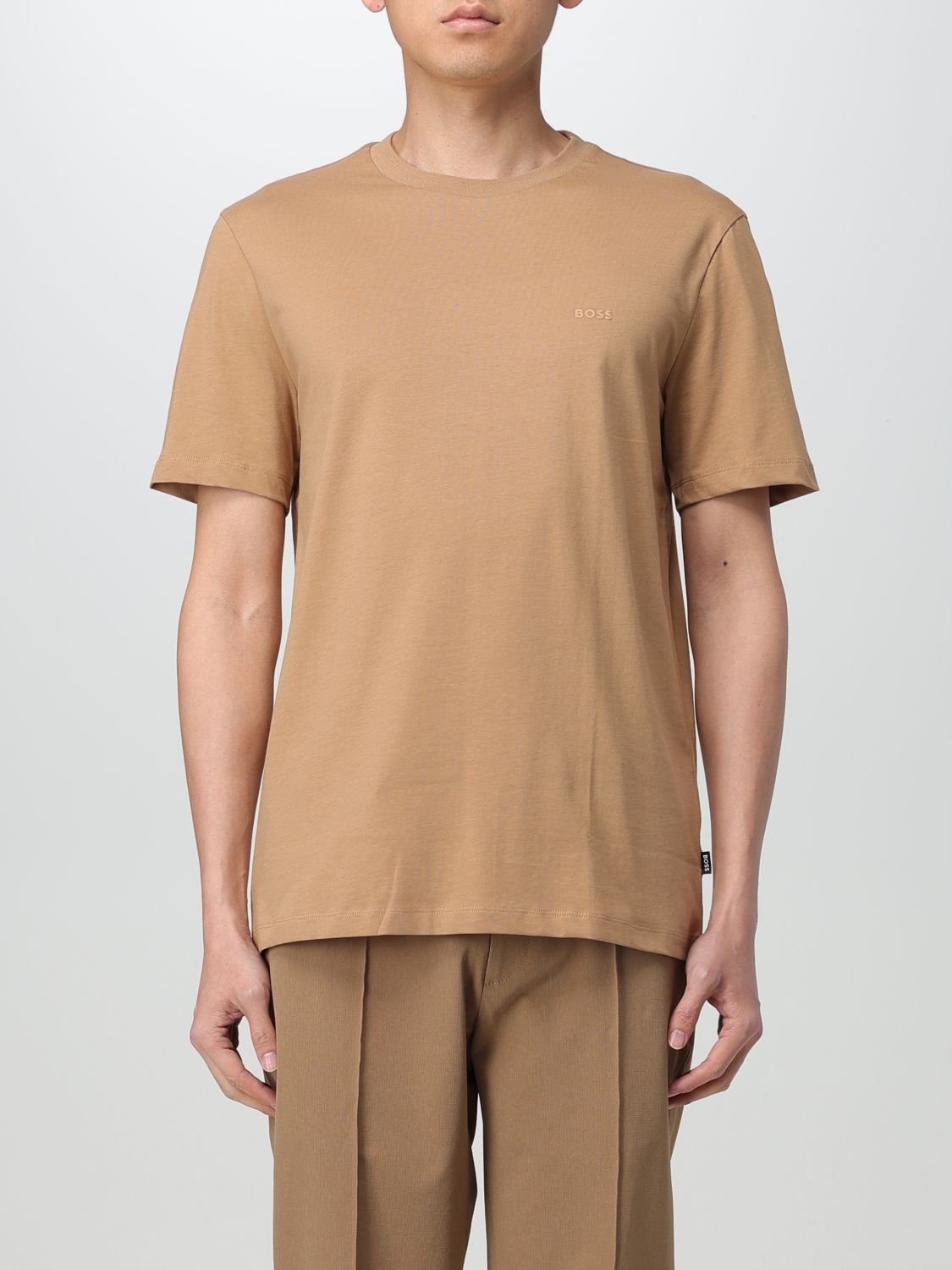 Shop Hugo Boss T-shirt Boss Men Color Beige