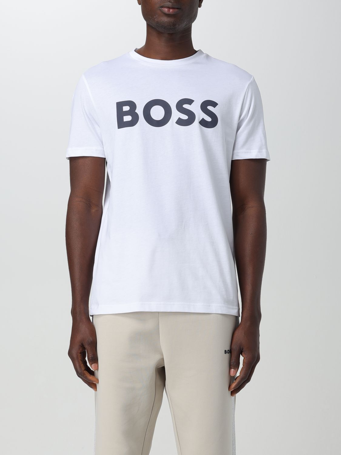 Shop Hugo Boss T-shirt Boss Men Color White