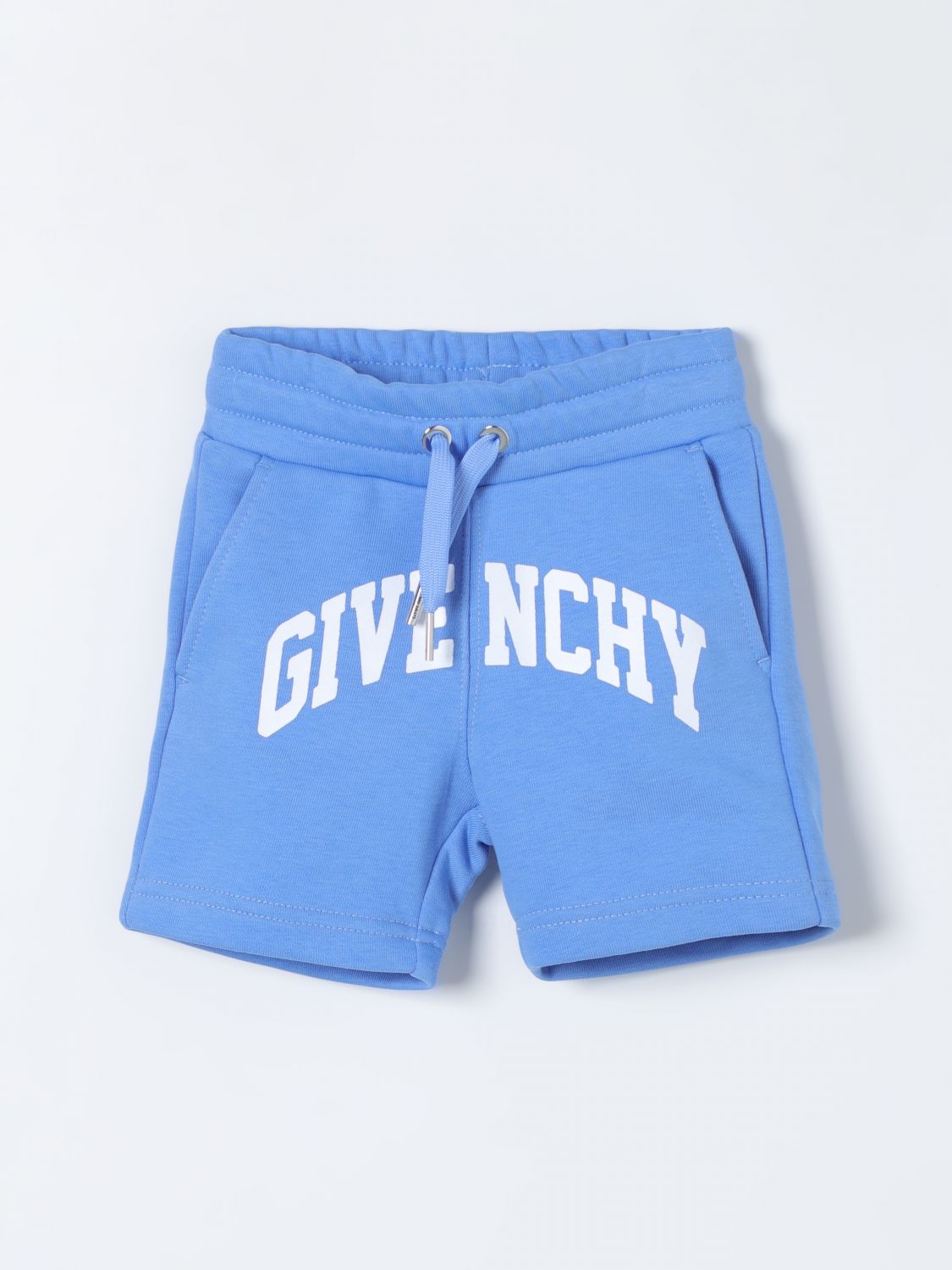 Shop Givenchy Shorts  Kids Color Blue