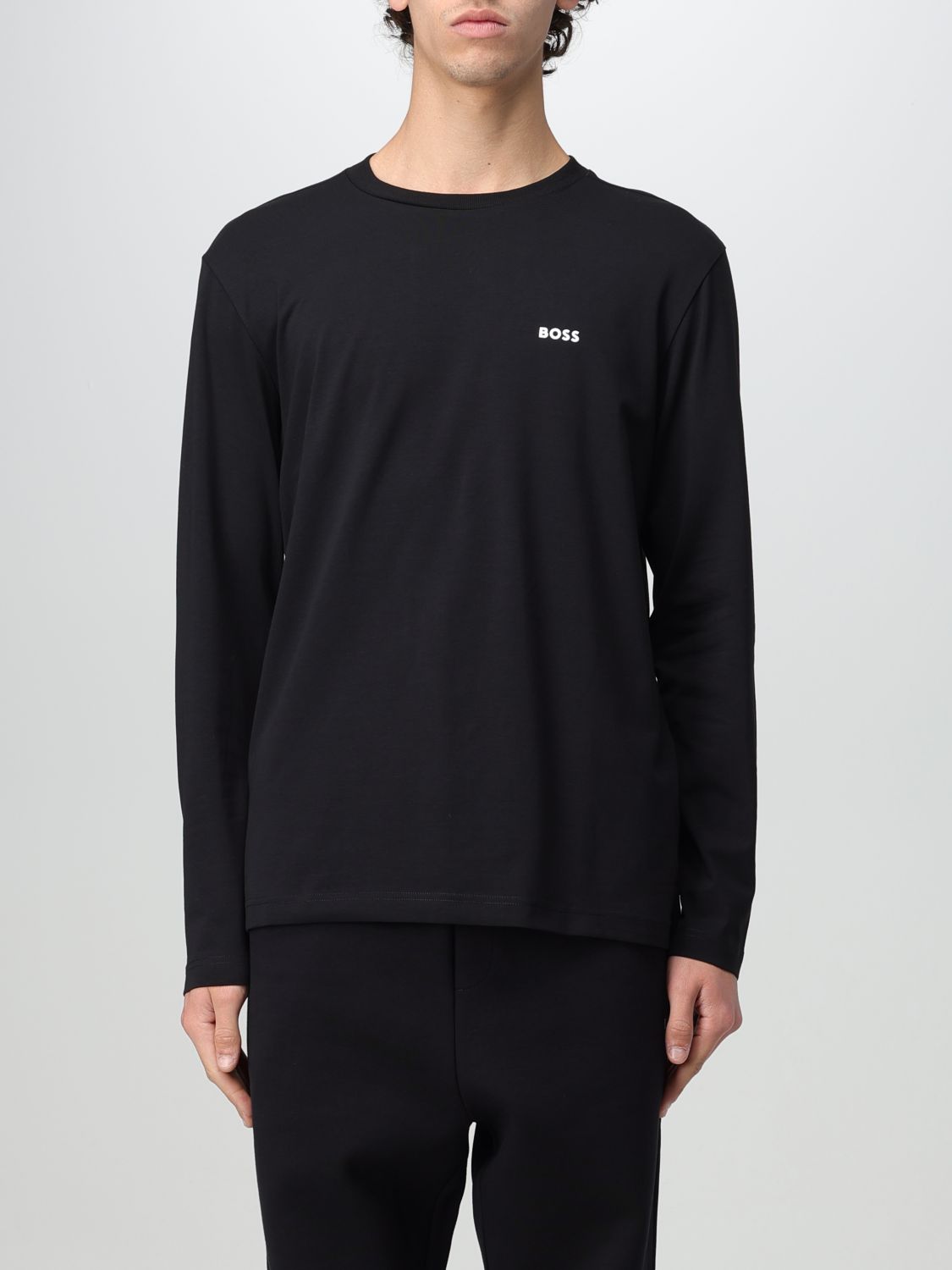 Shop Hugo Boss T-shirt Boss Men Color Black