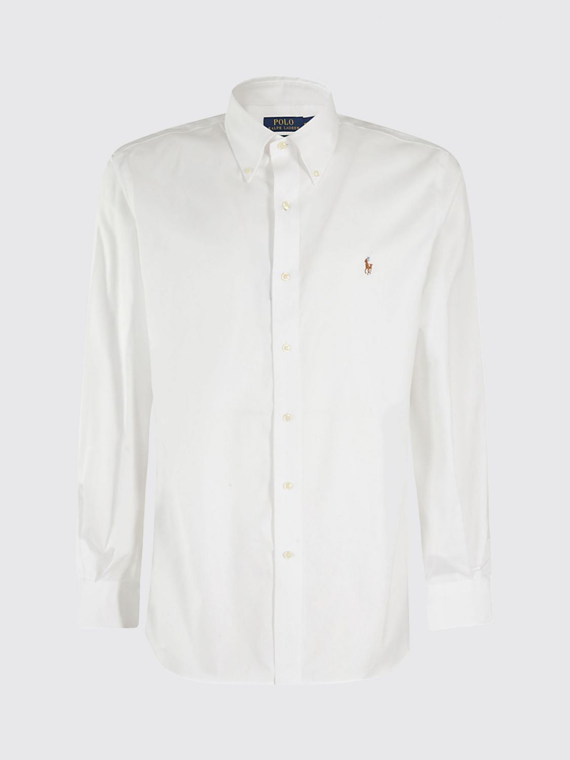 Polo Ralph Lauren Long Sleeve Shirt Button Down Collar In White
