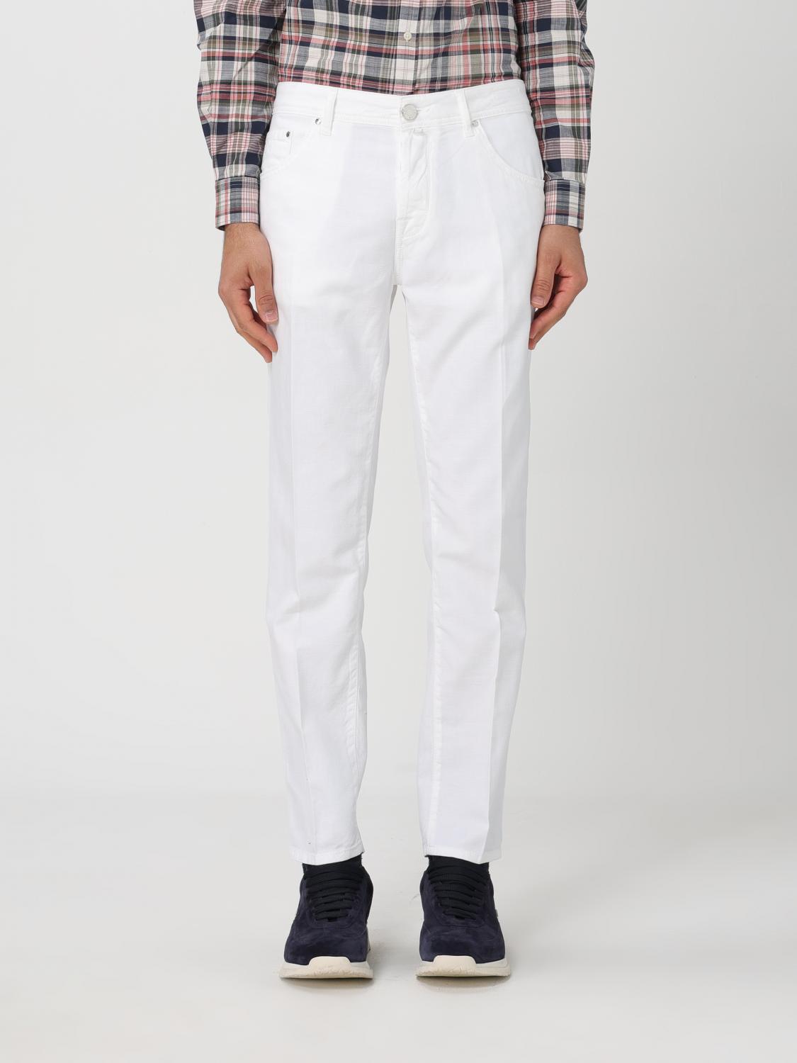 Shop Jacob Cohen Jeans  Men Color White