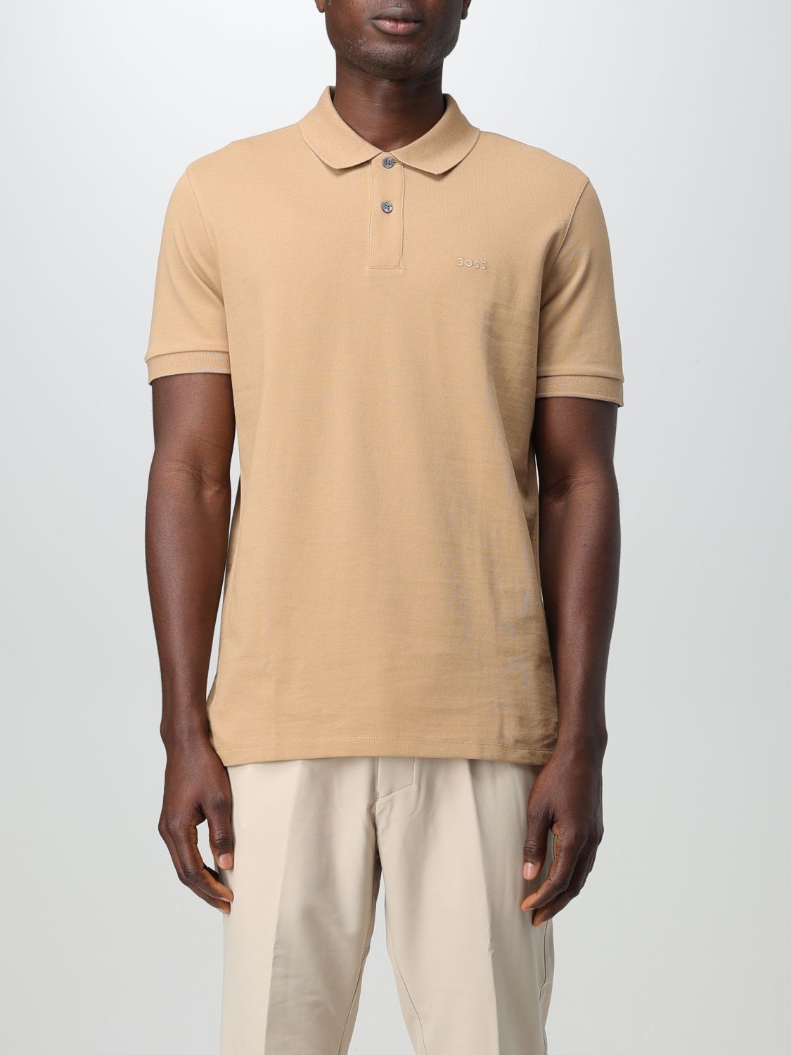 Shop Hugo Boss Polo Shirt Boss Men Color Beige