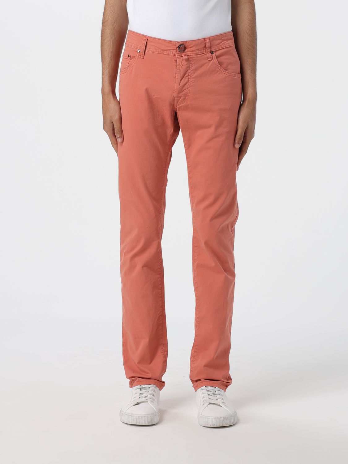 Shop Jacob Cohen Pants  Men Color Orange