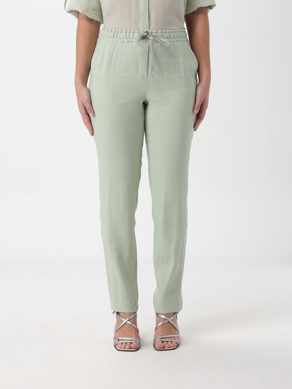 Shop Lorena Antoniazzi Pants  Woman Color Green