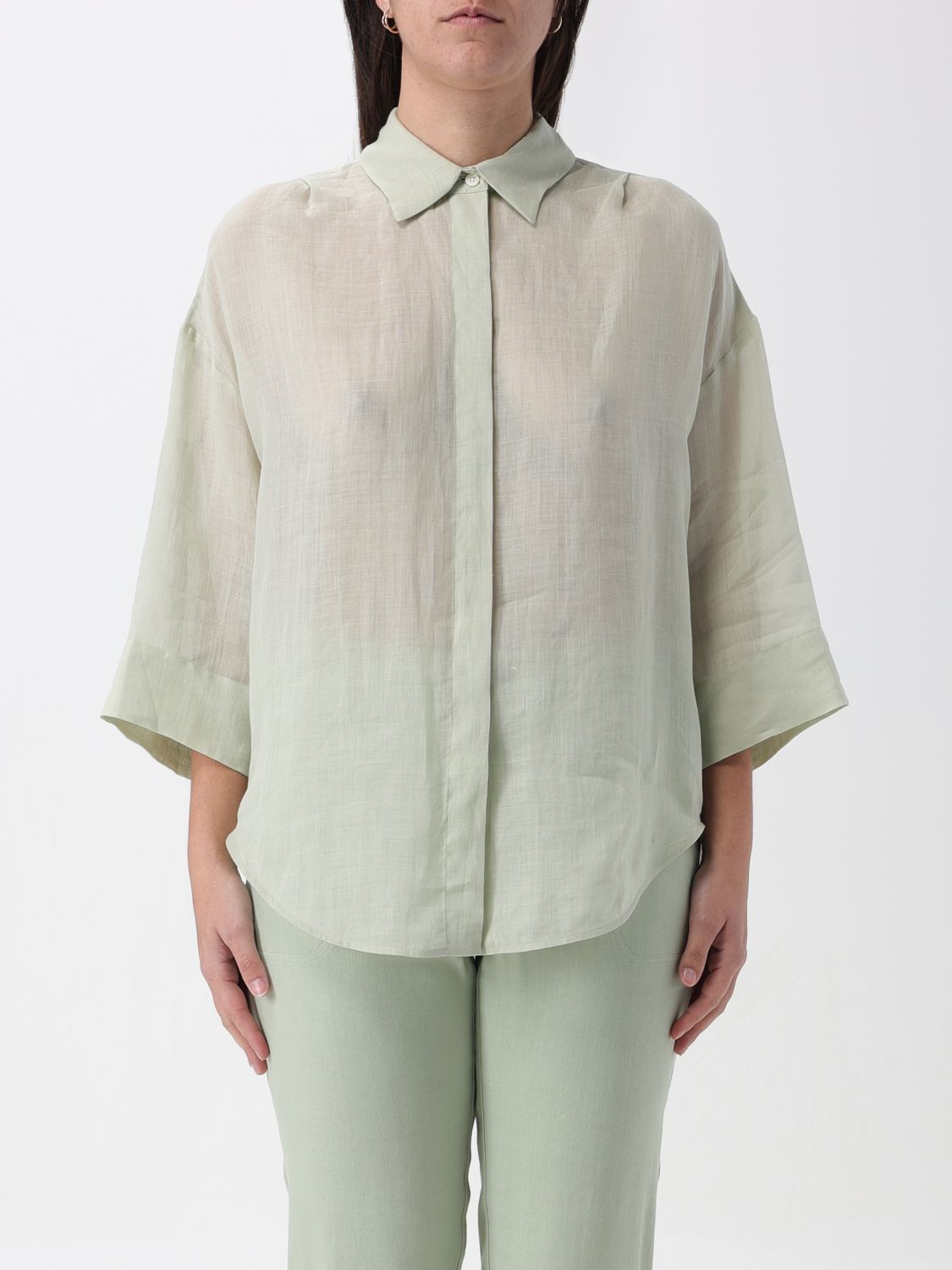 Shop Lorena Antoniazzi Shirt  Woman Color Green