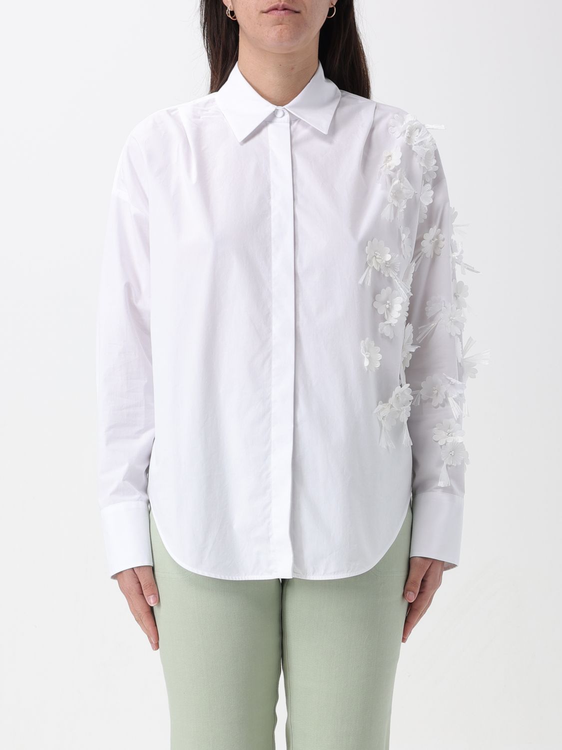 Shop Lorena Antoniazzi Shirt  Woman Color White