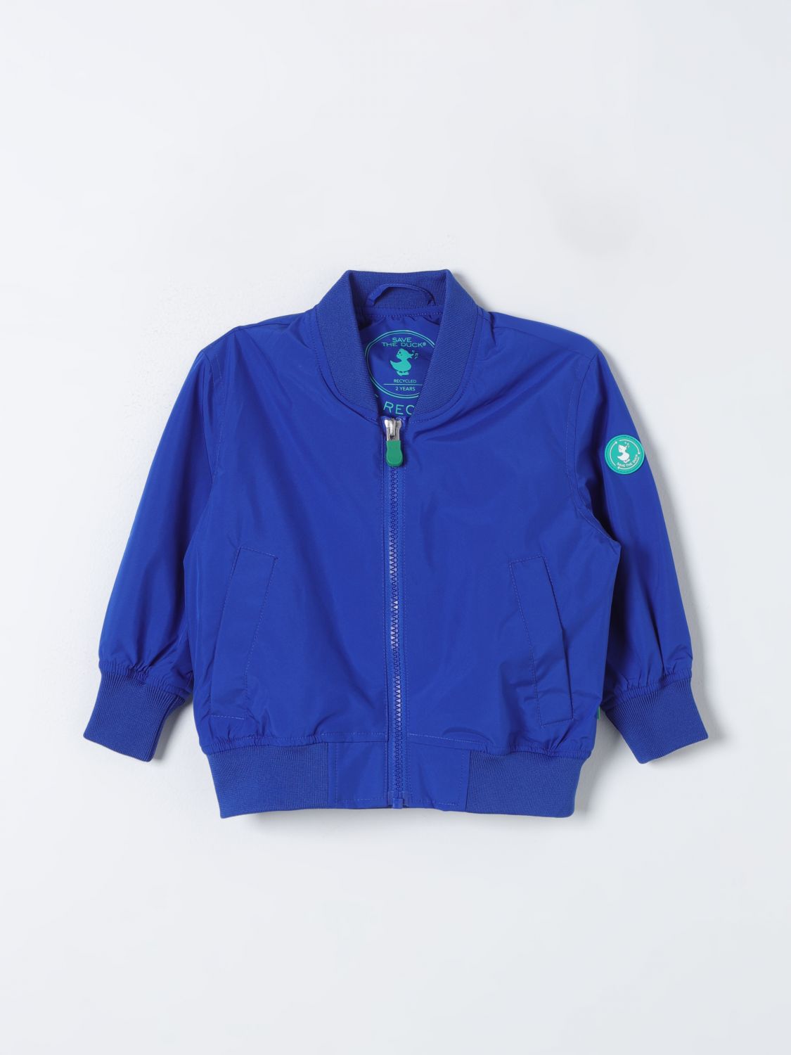 Shop Save The Duck Jacket  Kids Color Blue