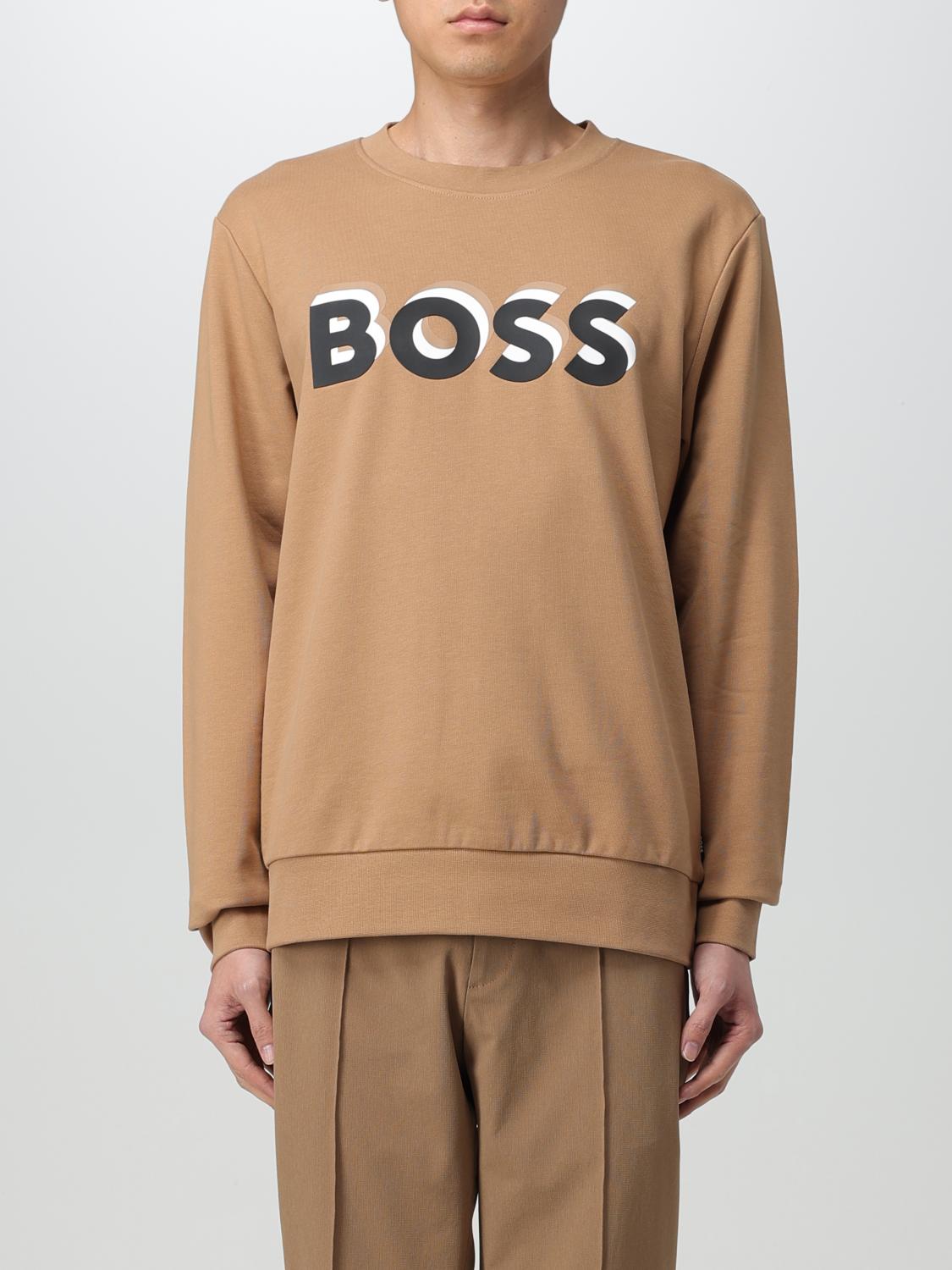 Hugo Boss Sweatshirt Boss Men Color Beige In Beige