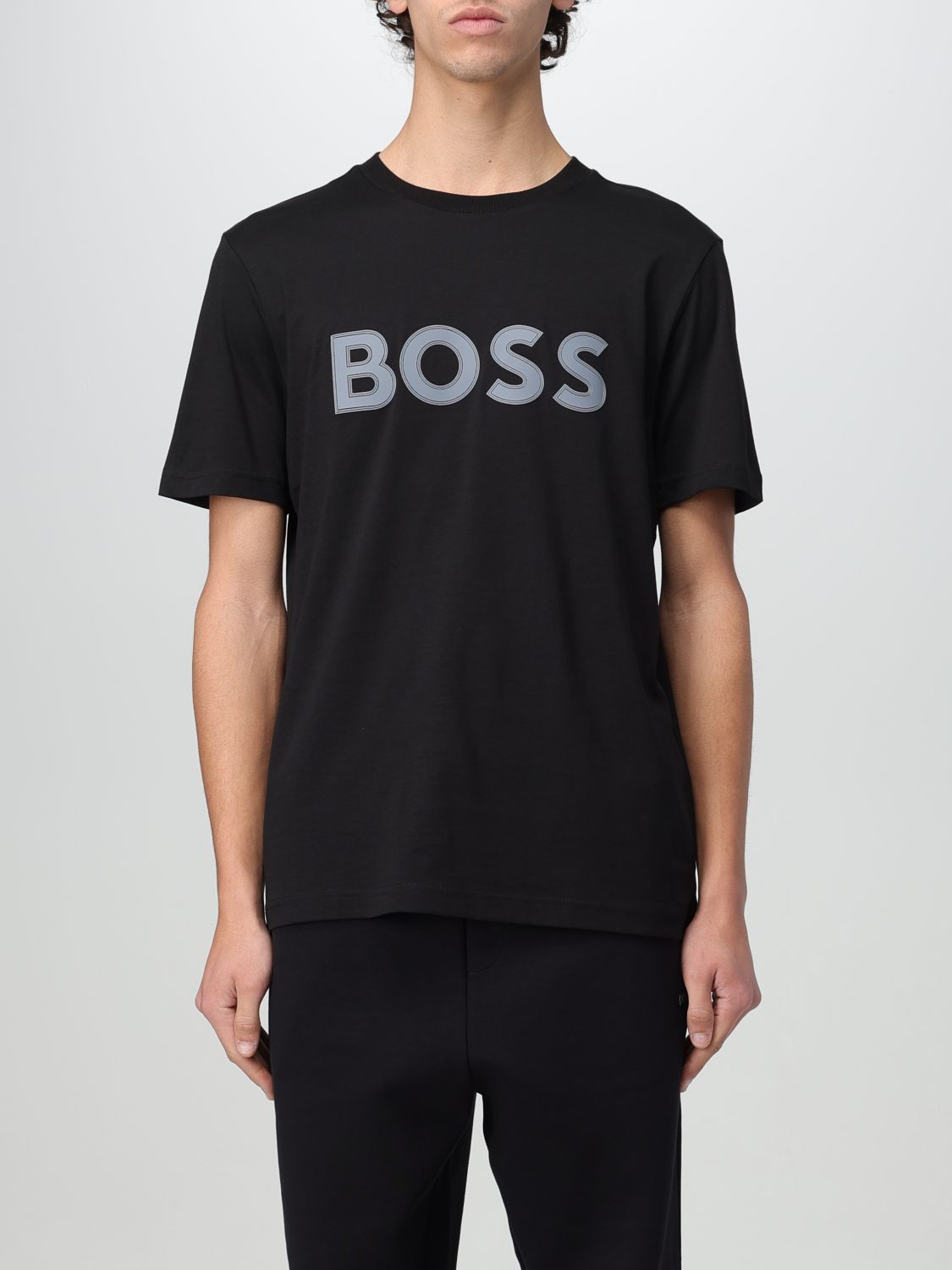 Shop Hugo Boss T-shirt Boss Men Color Black