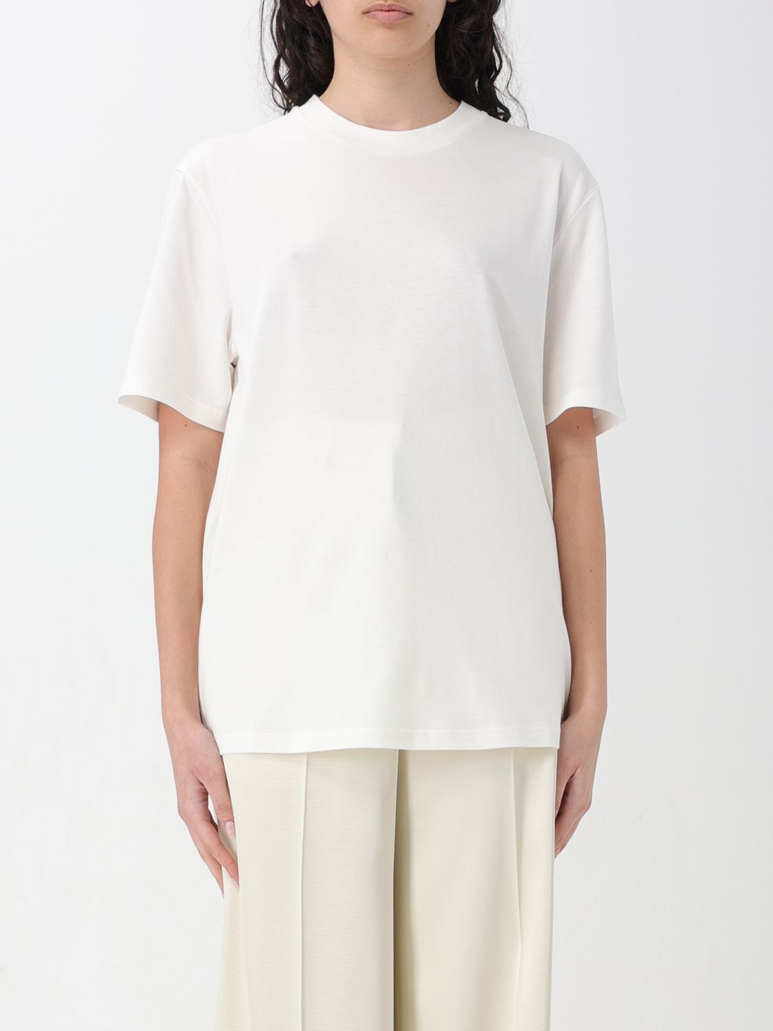 Shop Jil Sander T-shirt  Woman Color White
