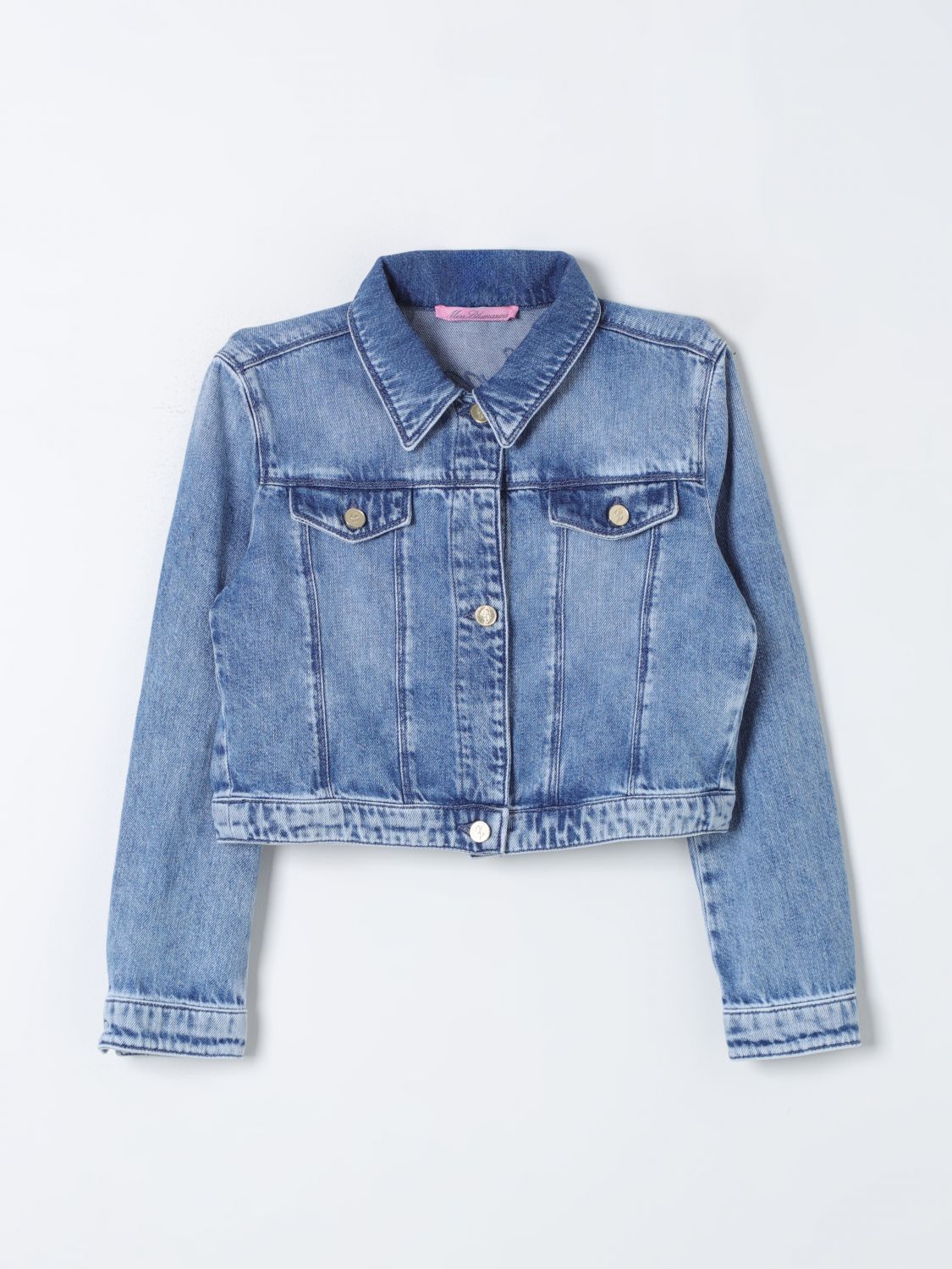 Shop Miss Blumarine Jacket  Kids Color Blue