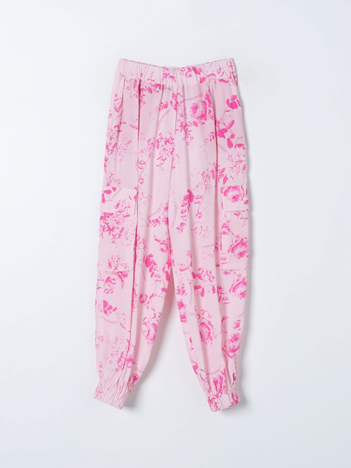 Shop Miss Blumarine Pants  Kids Color Pink
