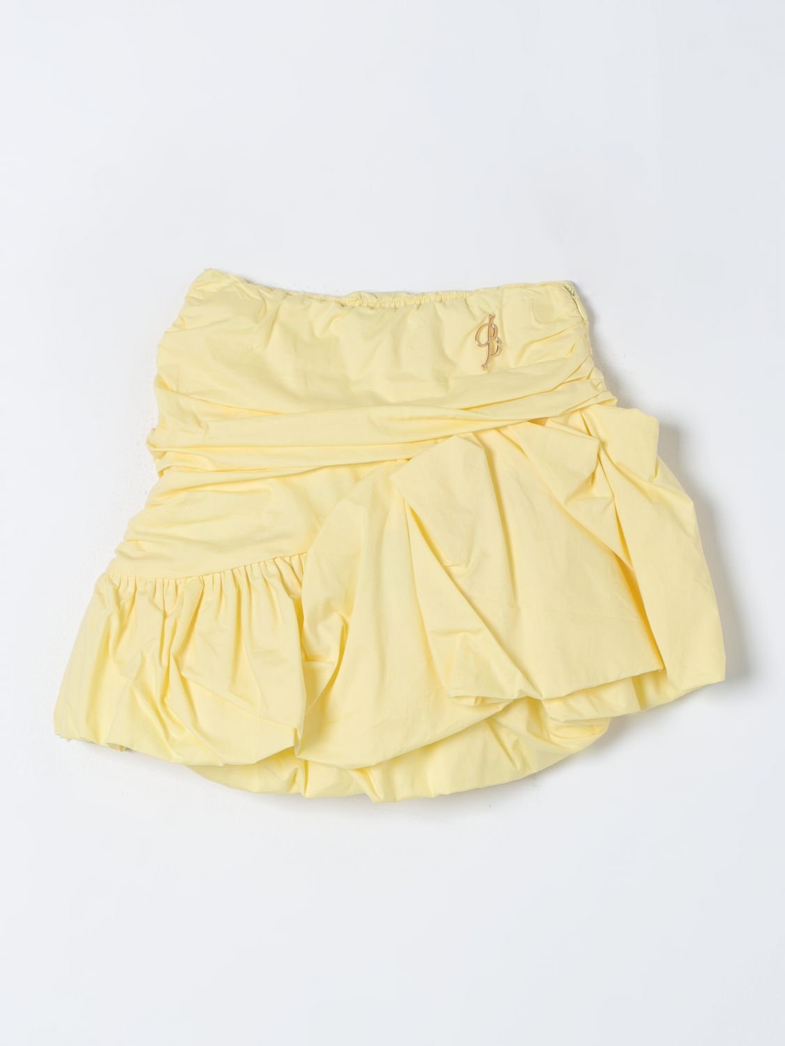 Shop Miss Blumarine Skirt  Kids Color Yellow