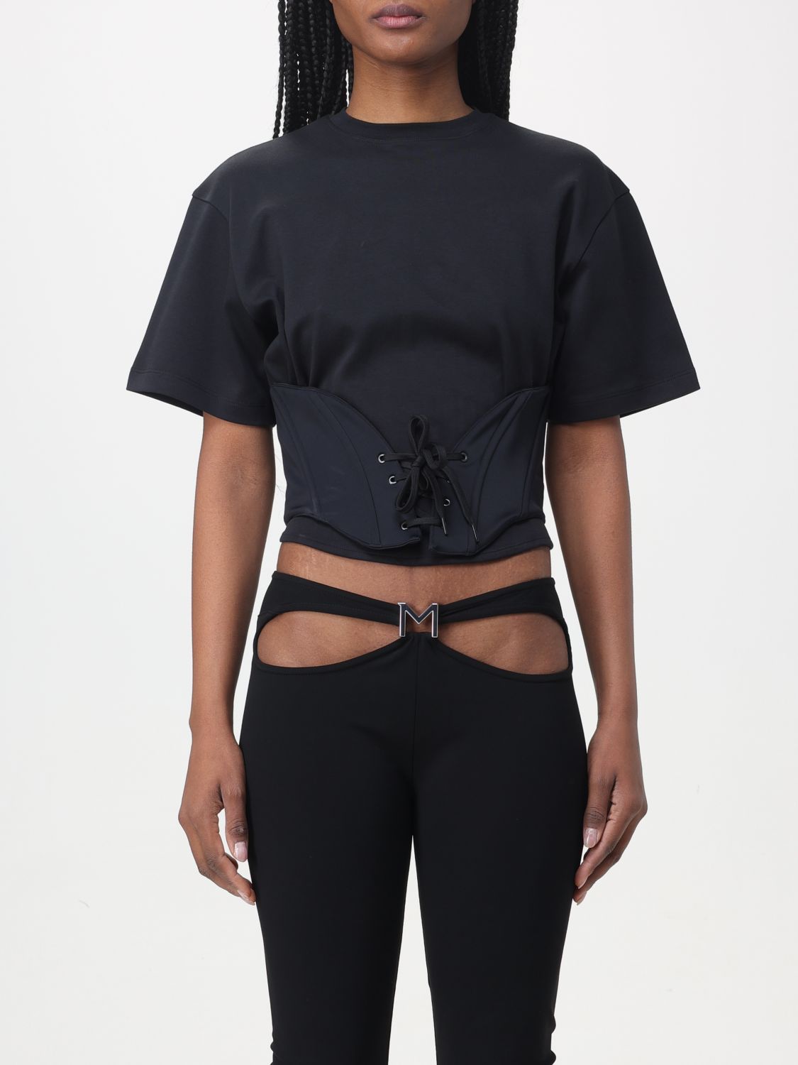 Mugler T-shirt  Woman Colour Black