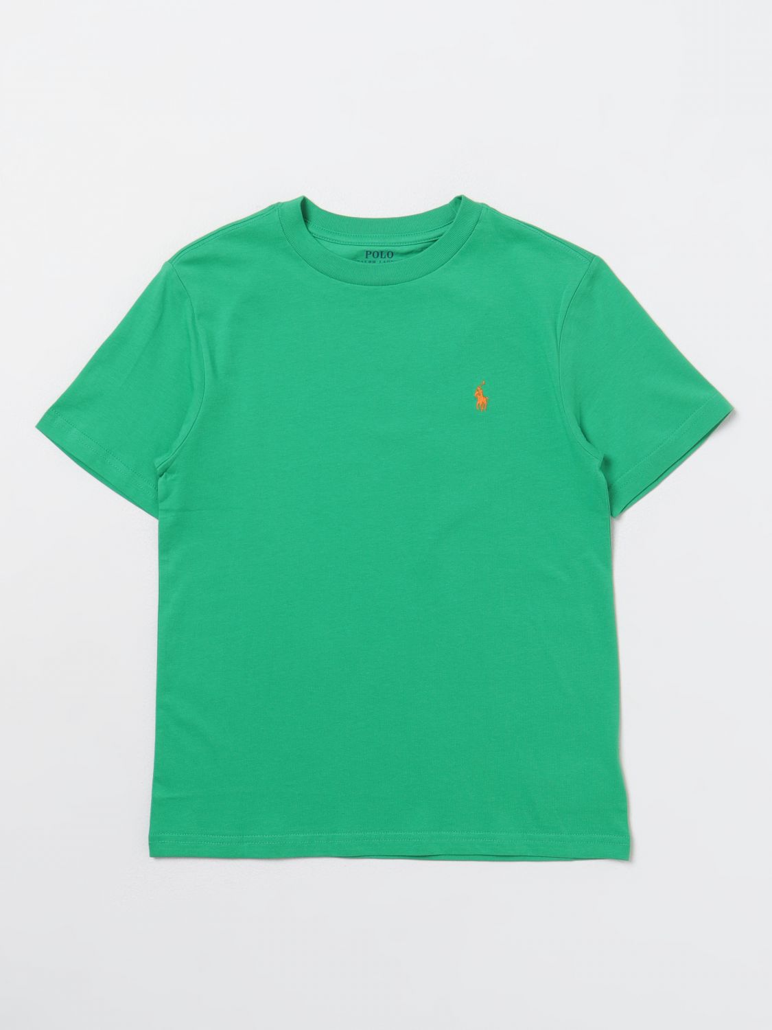 Shop Polo Ralph Lauren T-shirt  Kids Color Green