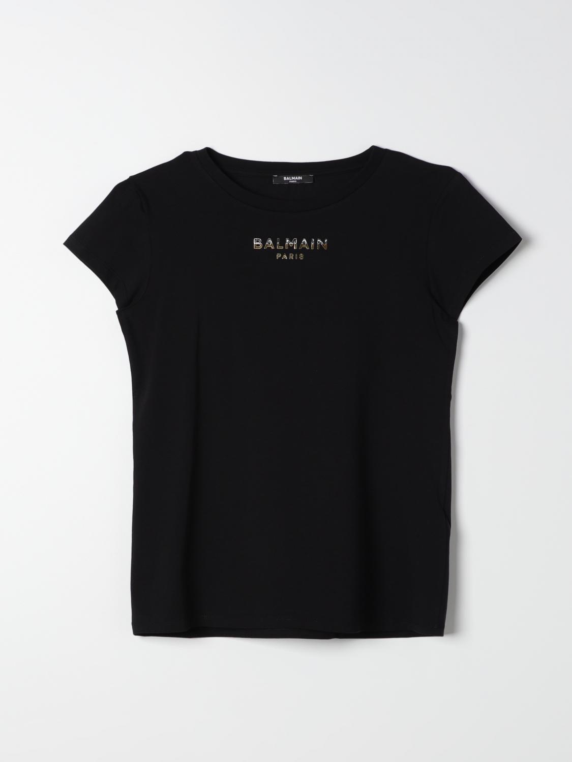 Shop Balmain T-shirt  Kids Kids Color Black