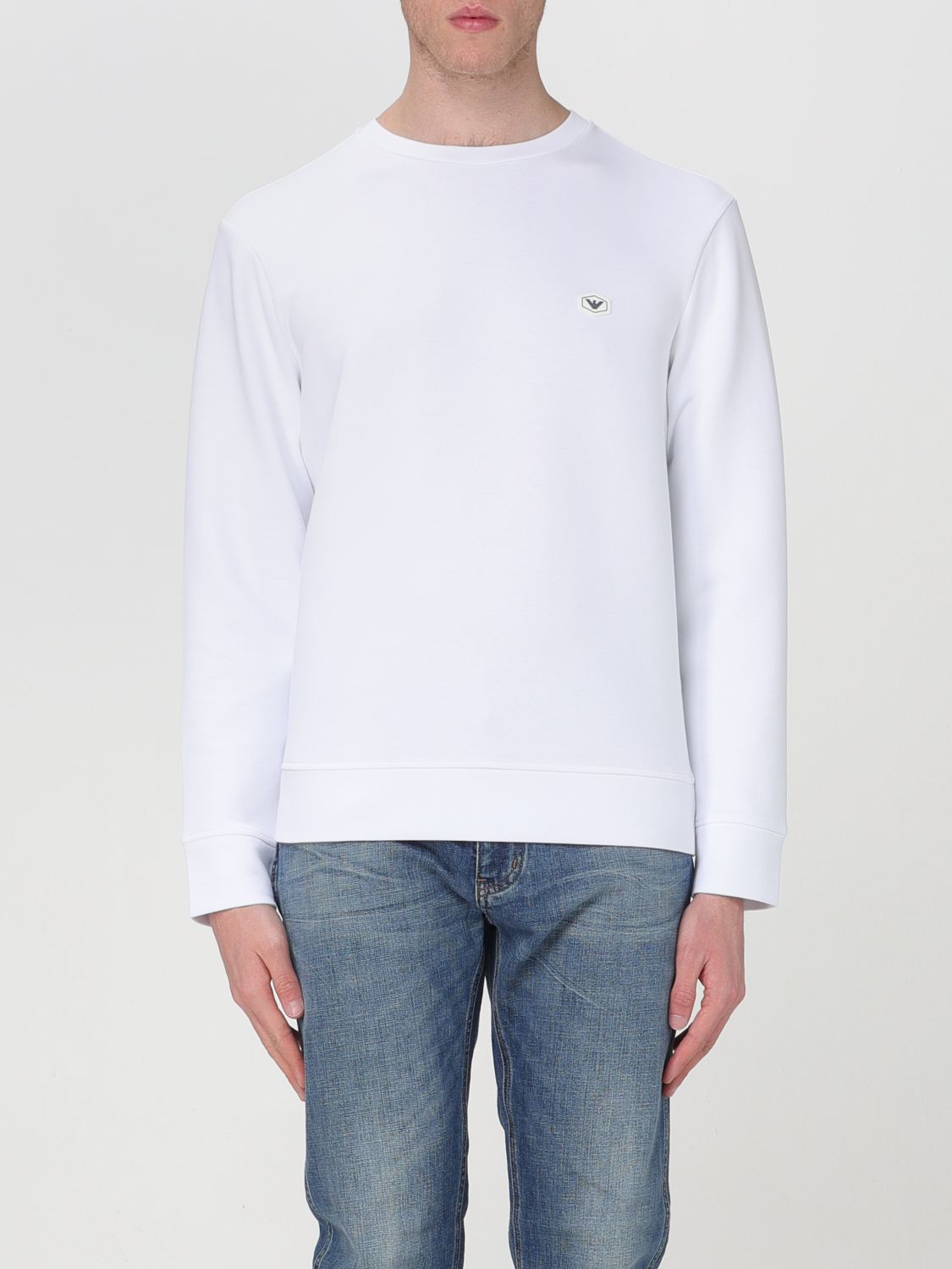 Shop Emporio Armani Sweater  Men Color White