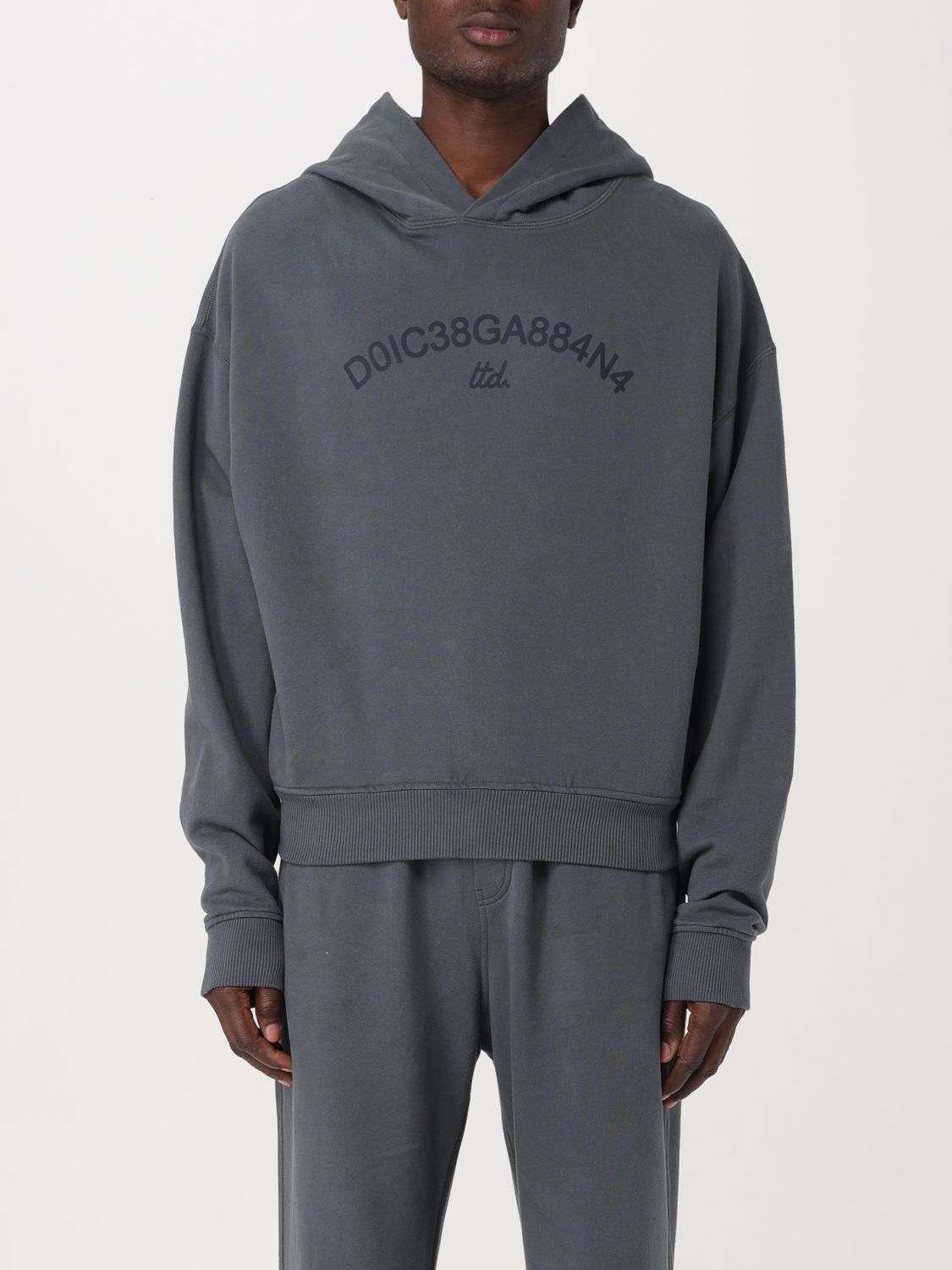 Shop Dolce & Gabbana Sweatshirt  Men Color Grey