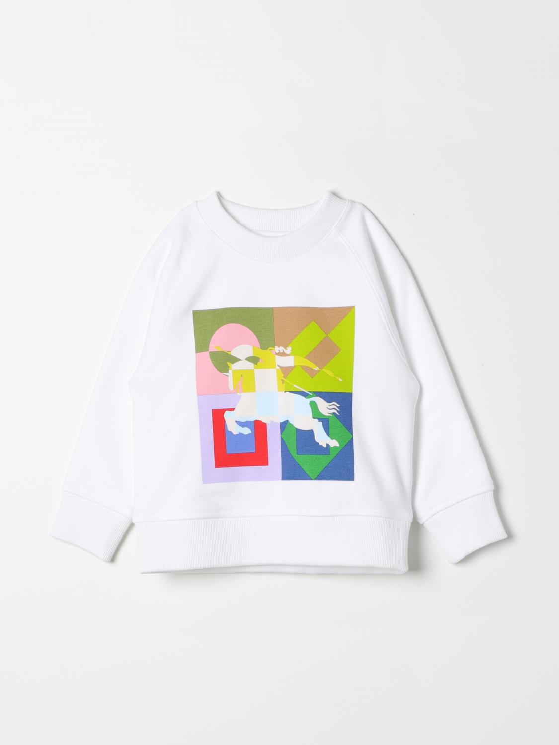 Burberry Ekd Organic-cotton Sweatshirt In White