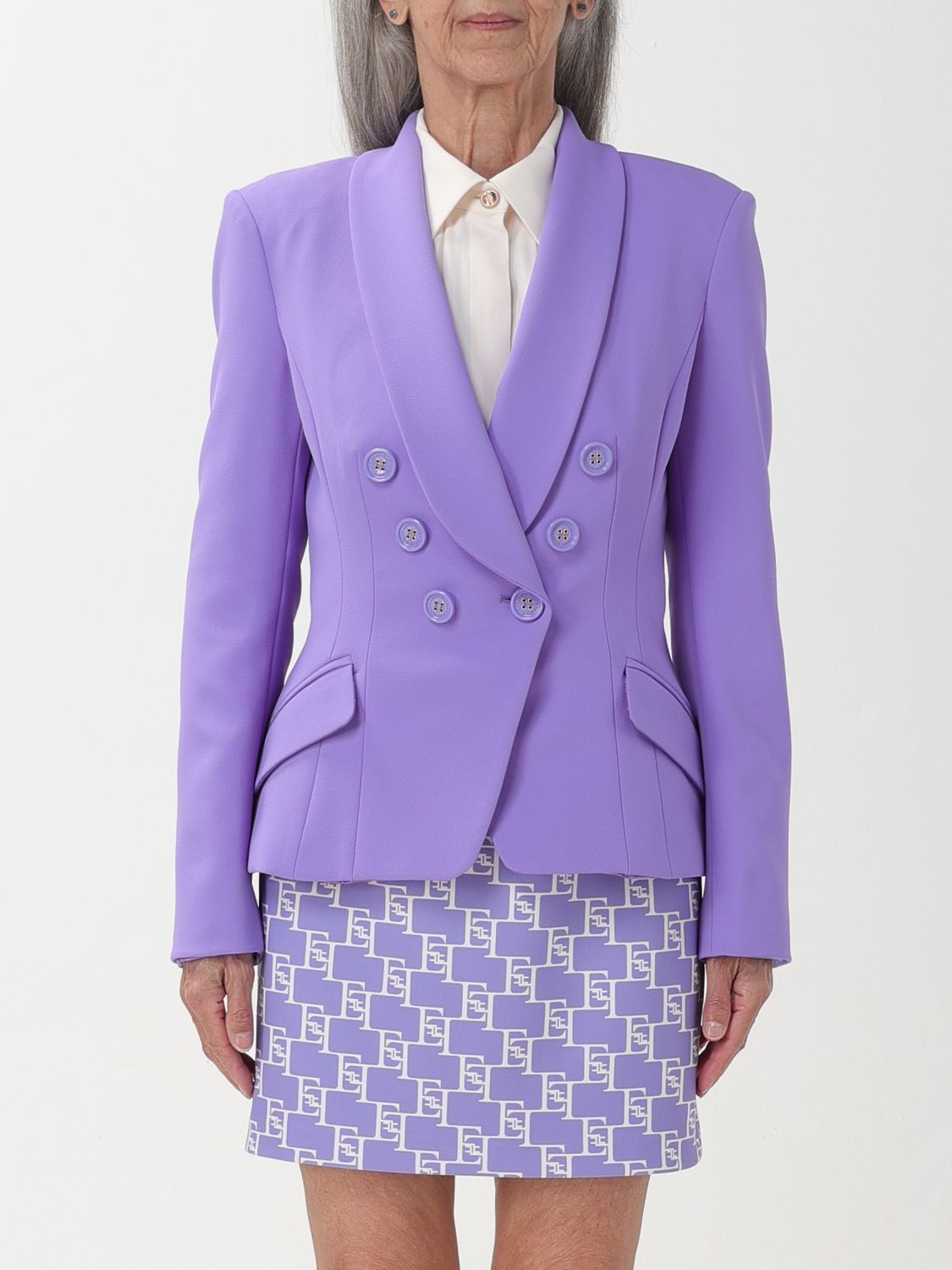 Elisabetta Franchi Blazer  Woman Colour Violet