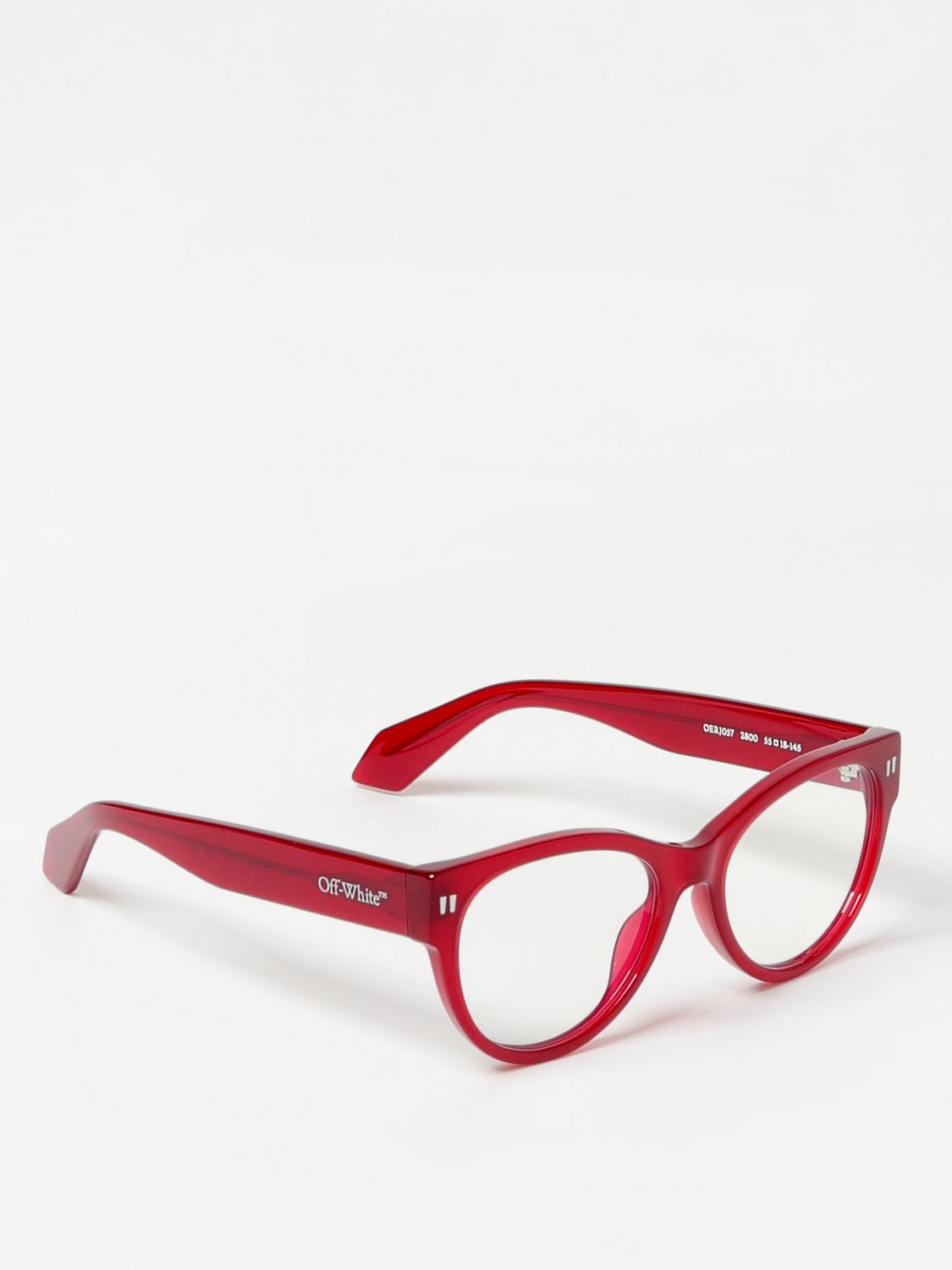 Off-White OFF-WHITE Optical Frames Woman color Burgundy　オフホワイト オプティカル フレーム ウーマン カラー バーガンディ