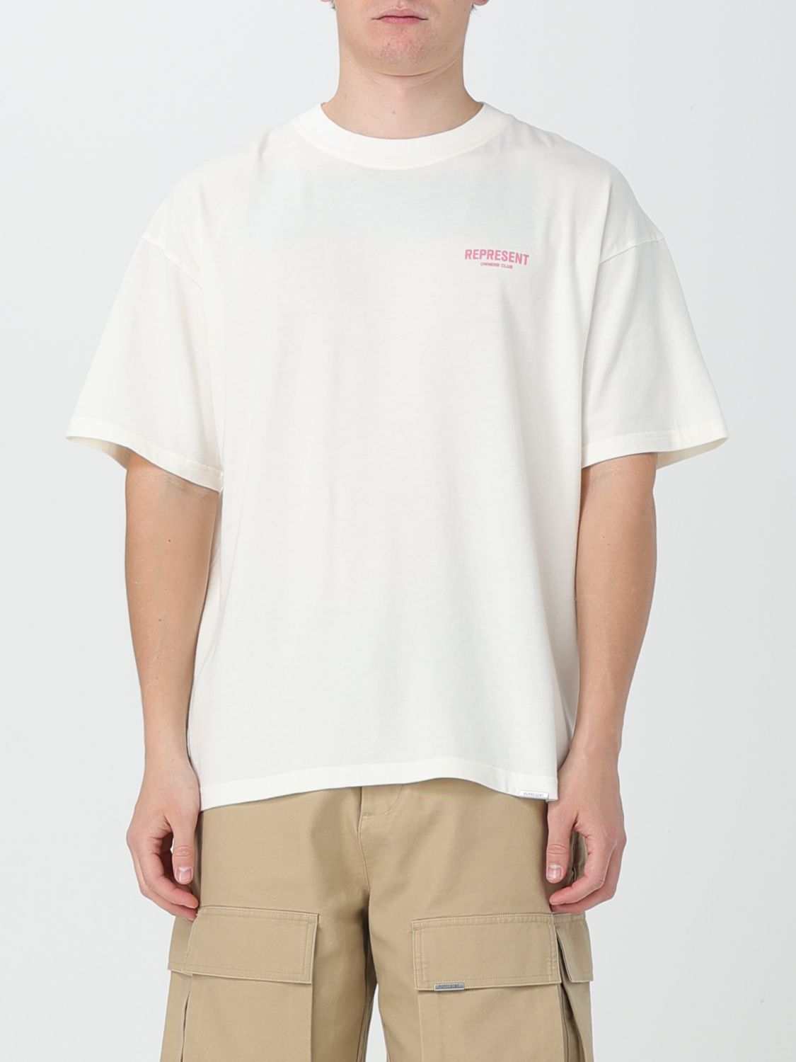 Shop Represent T-shirt  Men Color White
