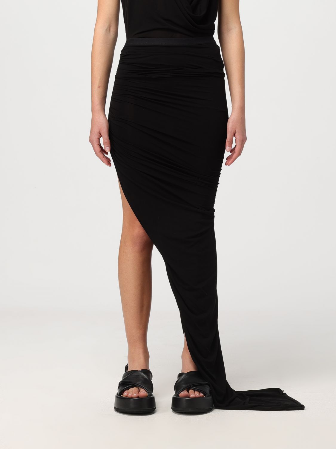 Shop Rick Owens Skirt  Woman Color Black