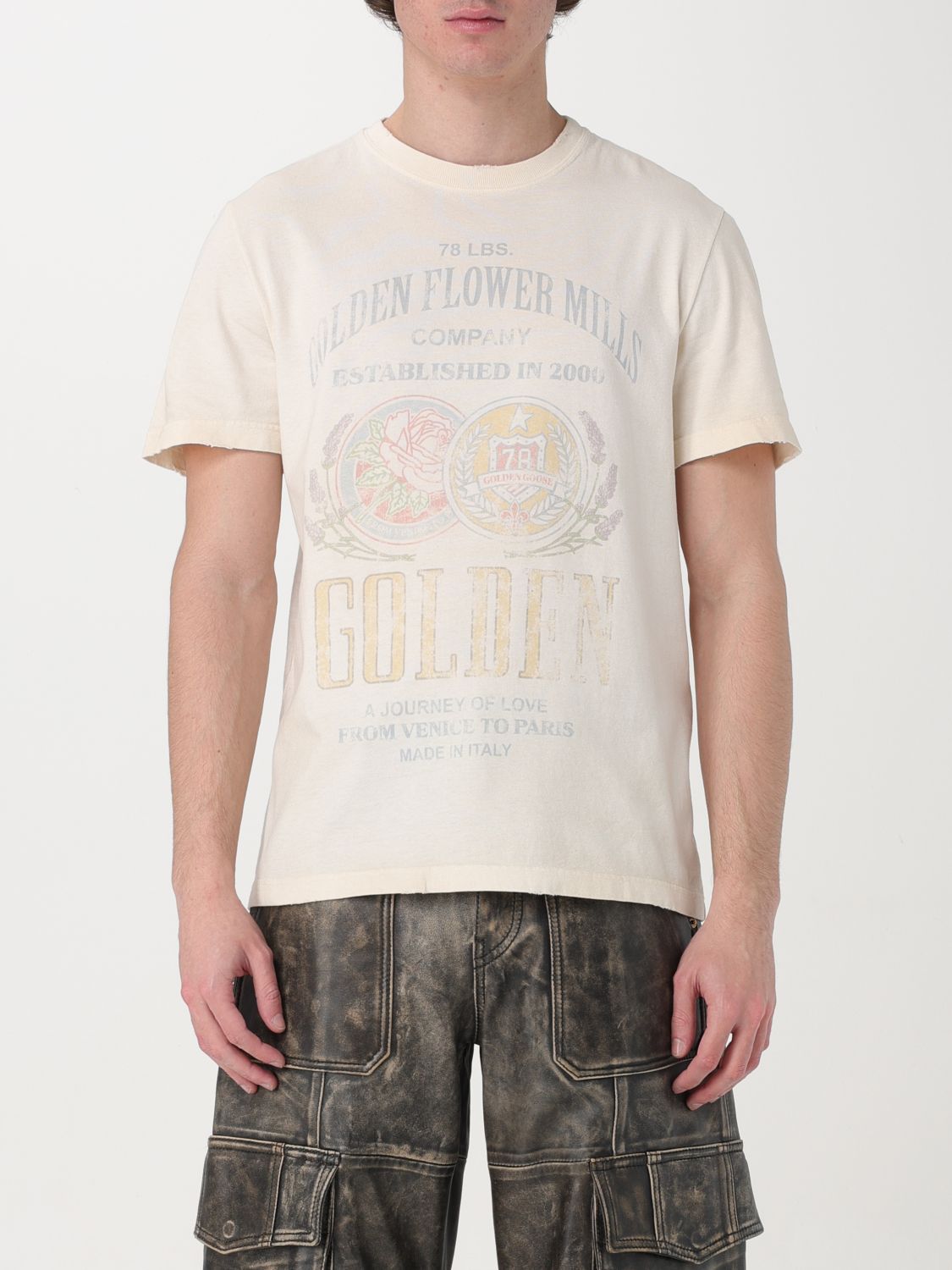 Shop Golden Goose T-shirt  Men Color Multicolor