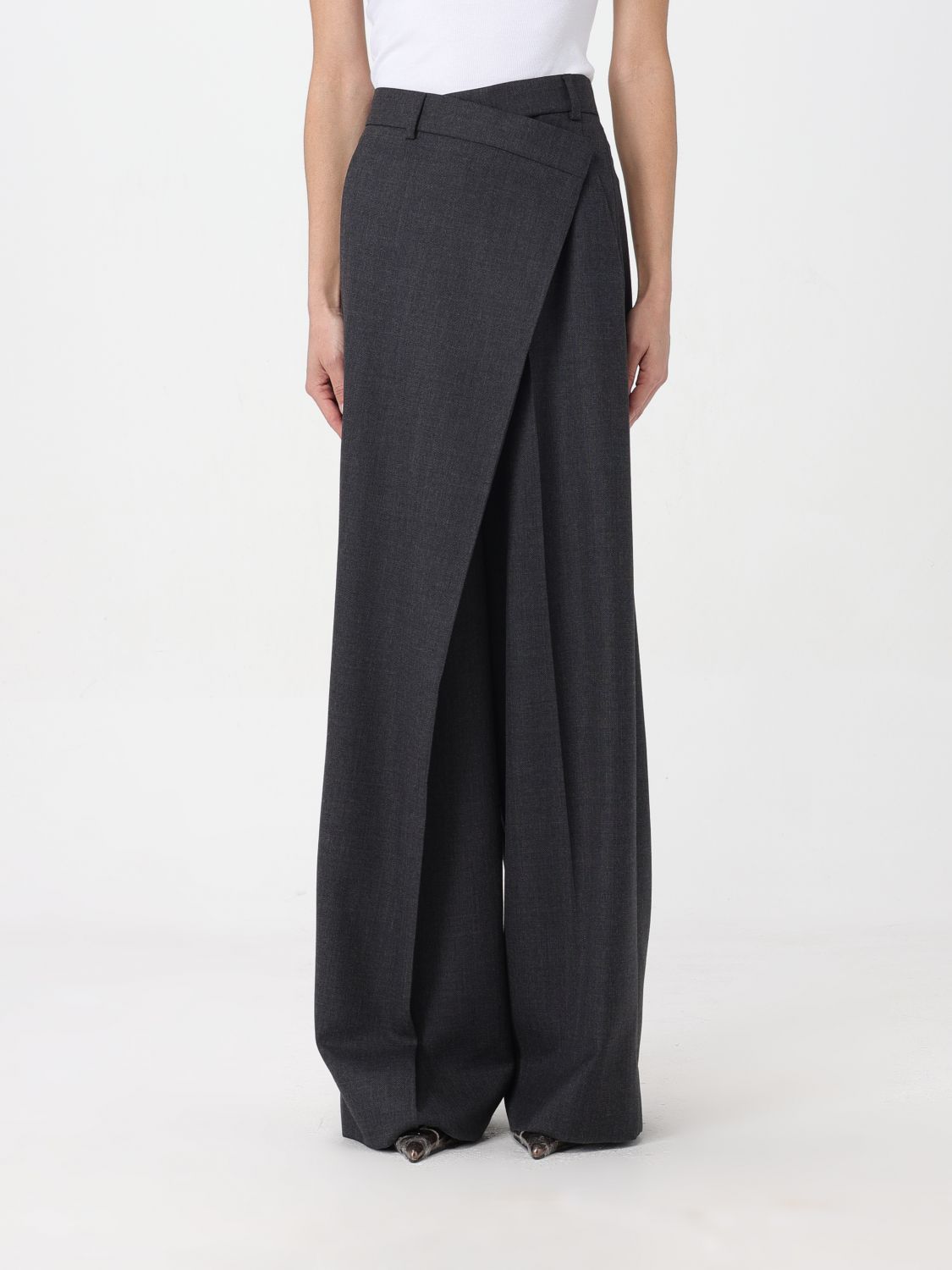 Shop Acne Studios Pants  Woman Color Grey