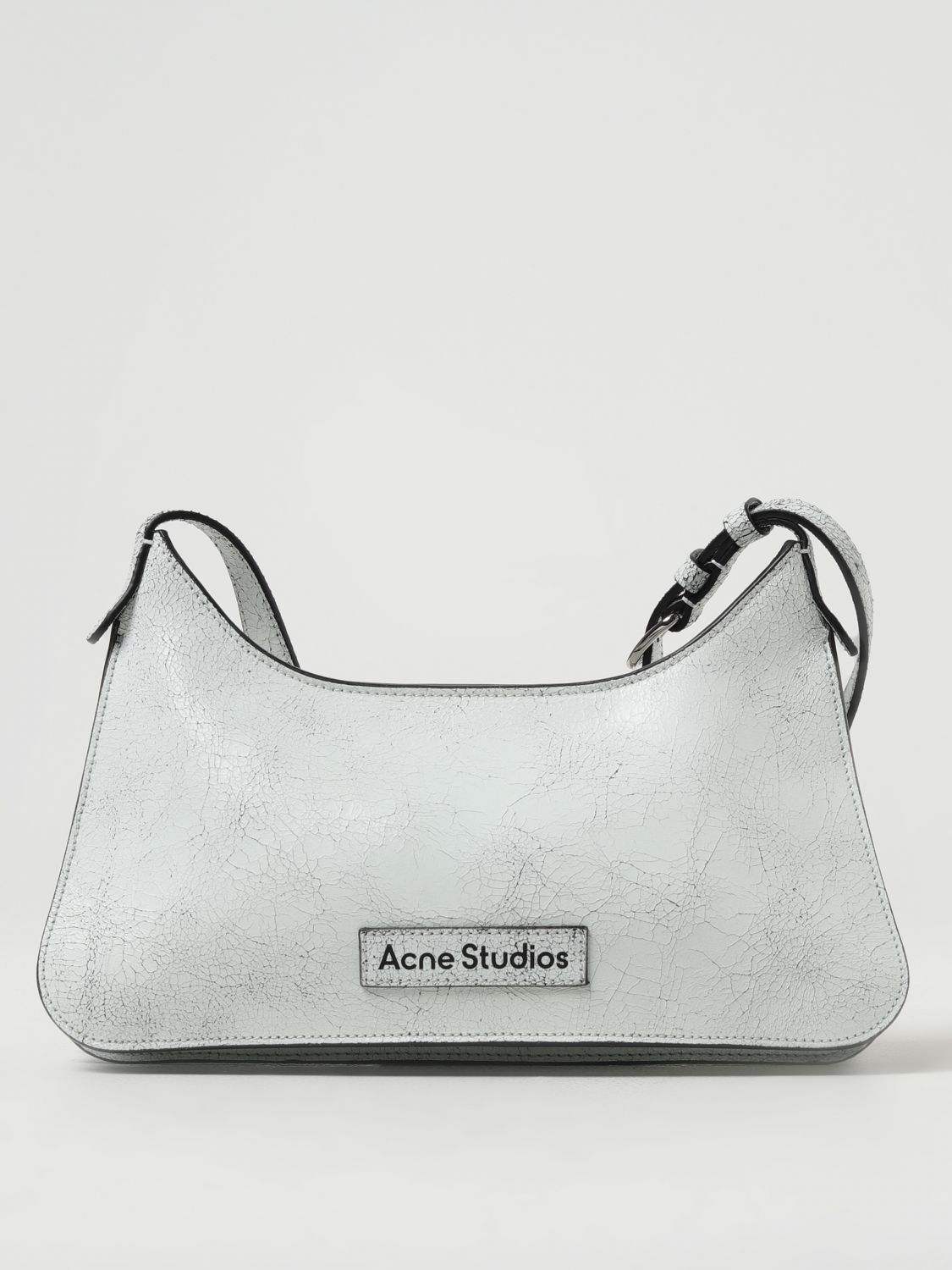 Shop Acne Studios Shoulder Bag  Woman Color White
