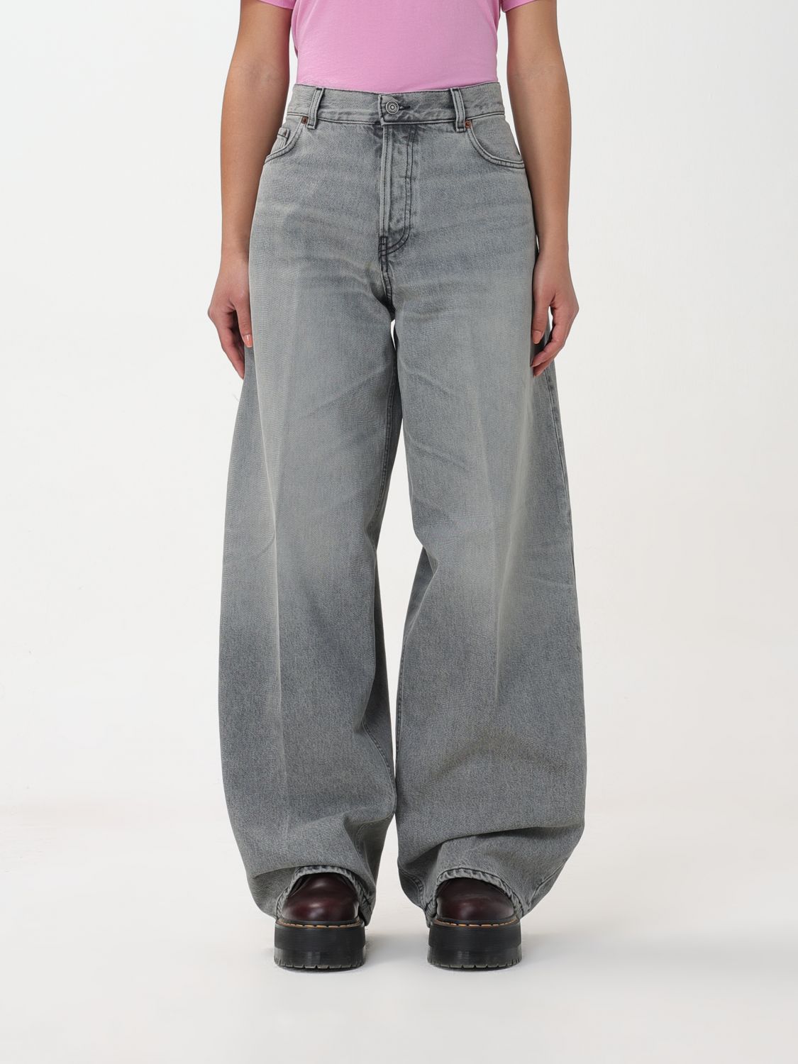 Shop Haikure Jeans  Woman Color Grey
