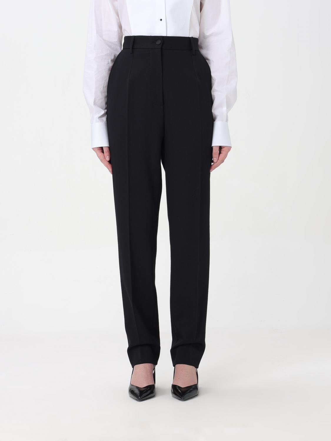 Dolce & Gabbana Pants Woman Color Black In Black
