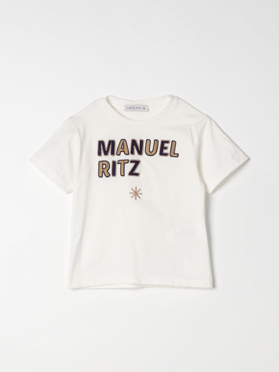 Shop Manuel Ritz T-shirt  Kids Color White