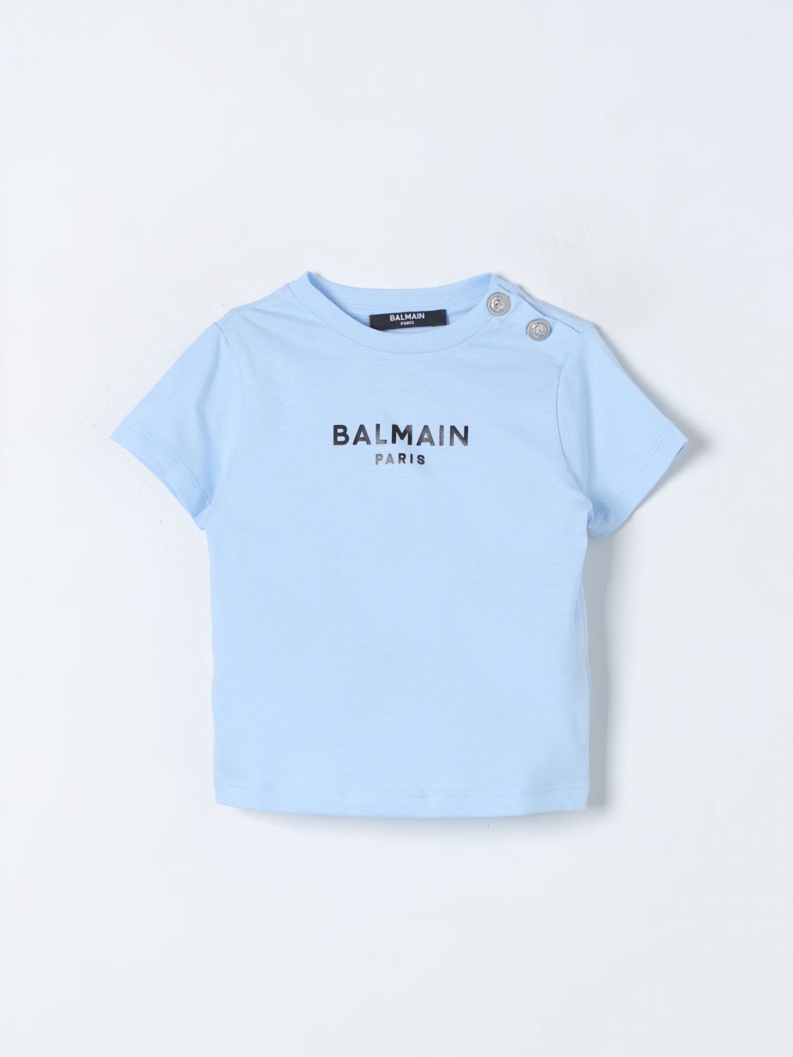 Balmain Babies' T-shirt  Kids Kids Color Gnawed Blue