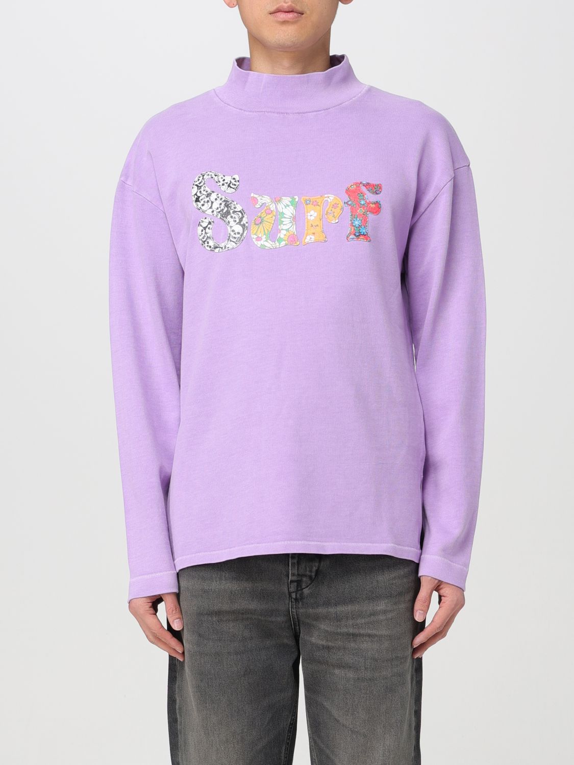 Shop Erl Sweatshirt  Men Color Violet