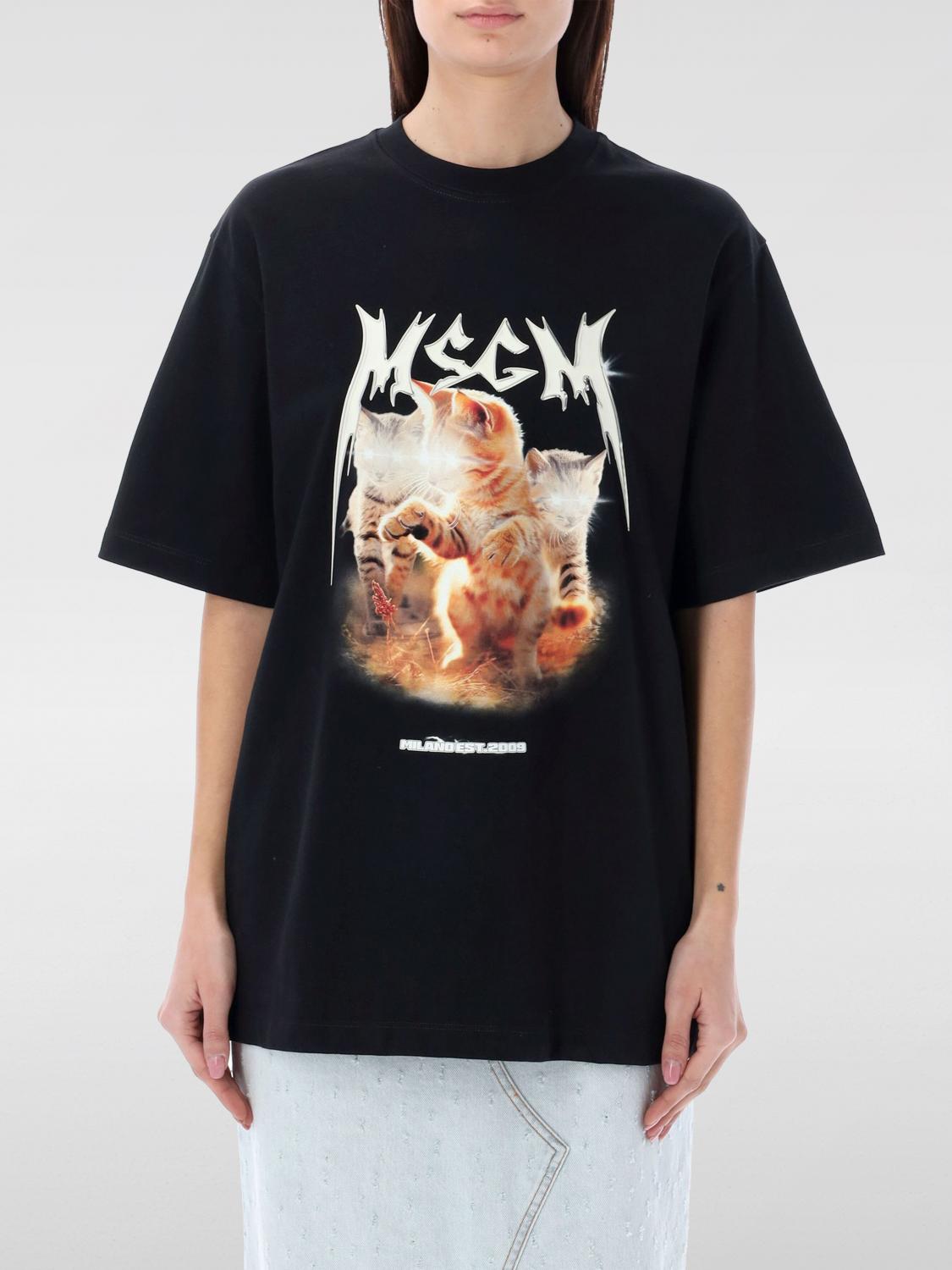 Msgm T-shirt  Woman Color Black