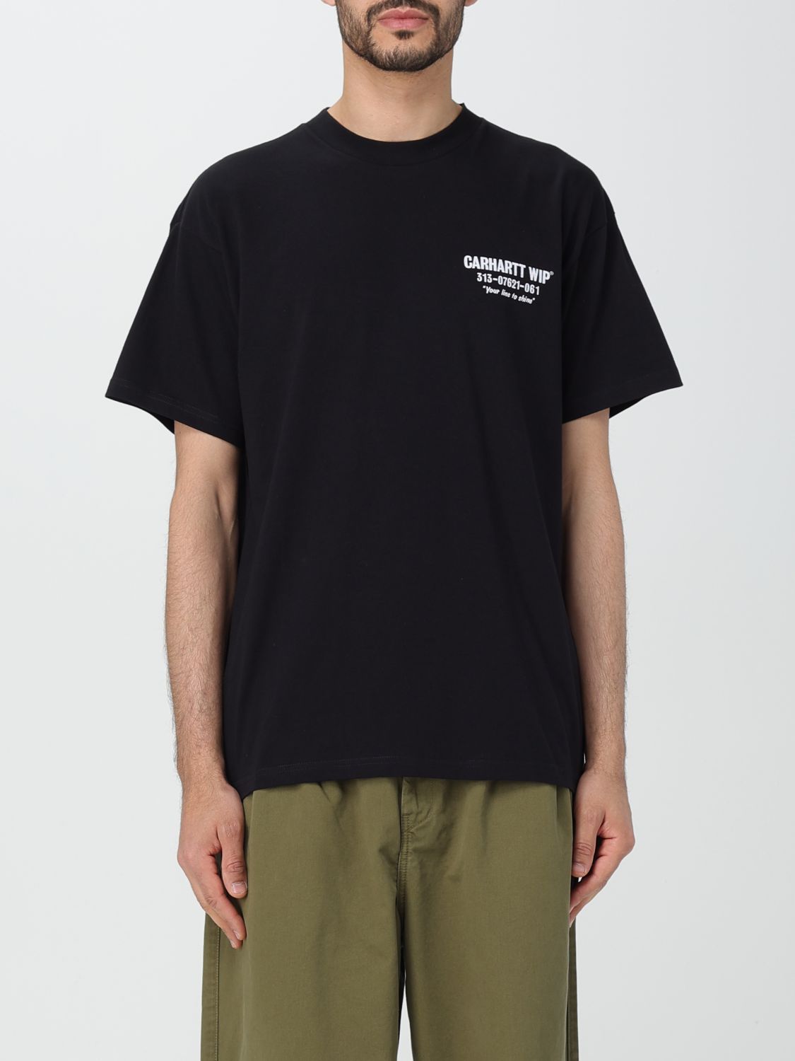 Carhartt T-shirt  Wip Men Color Black