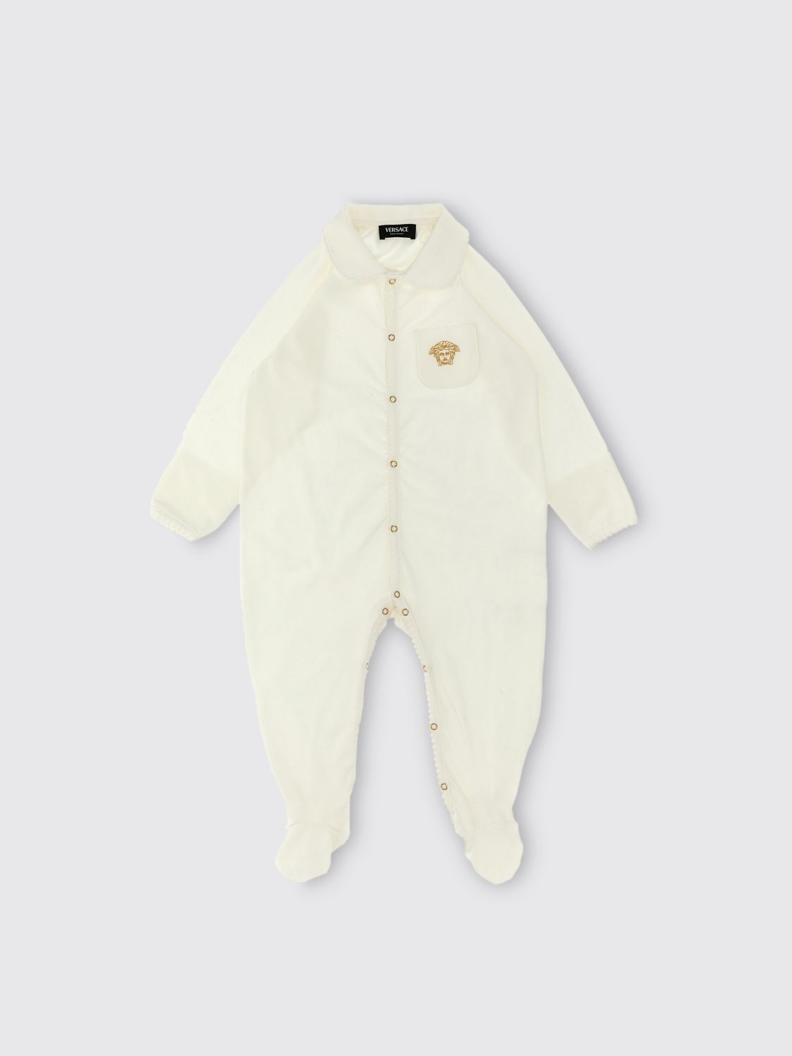 Shop Young Versace Sweater  Kids Color White