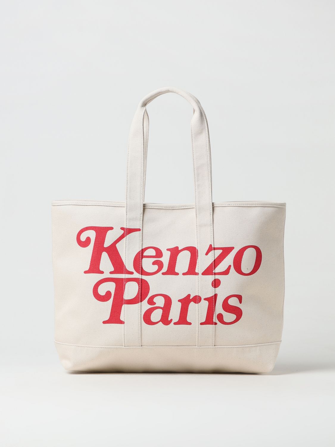Shop Kenzo Tote Bags  Woman Color Beige