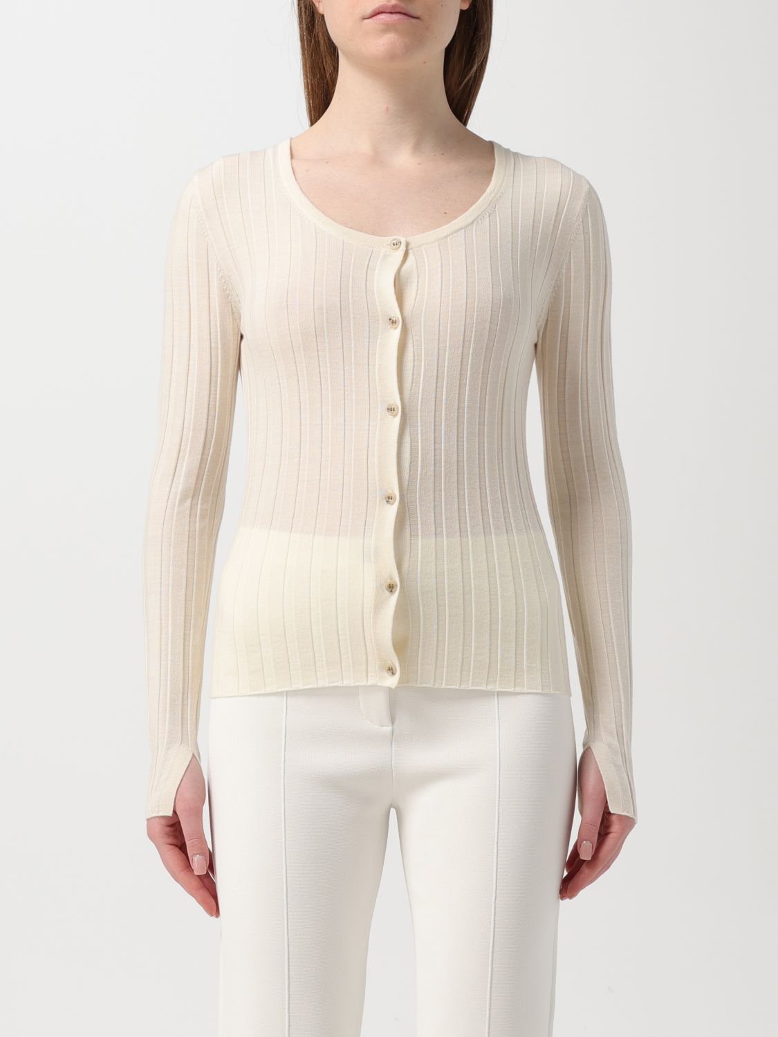 Shop Allude Cardigan  Woman Color White