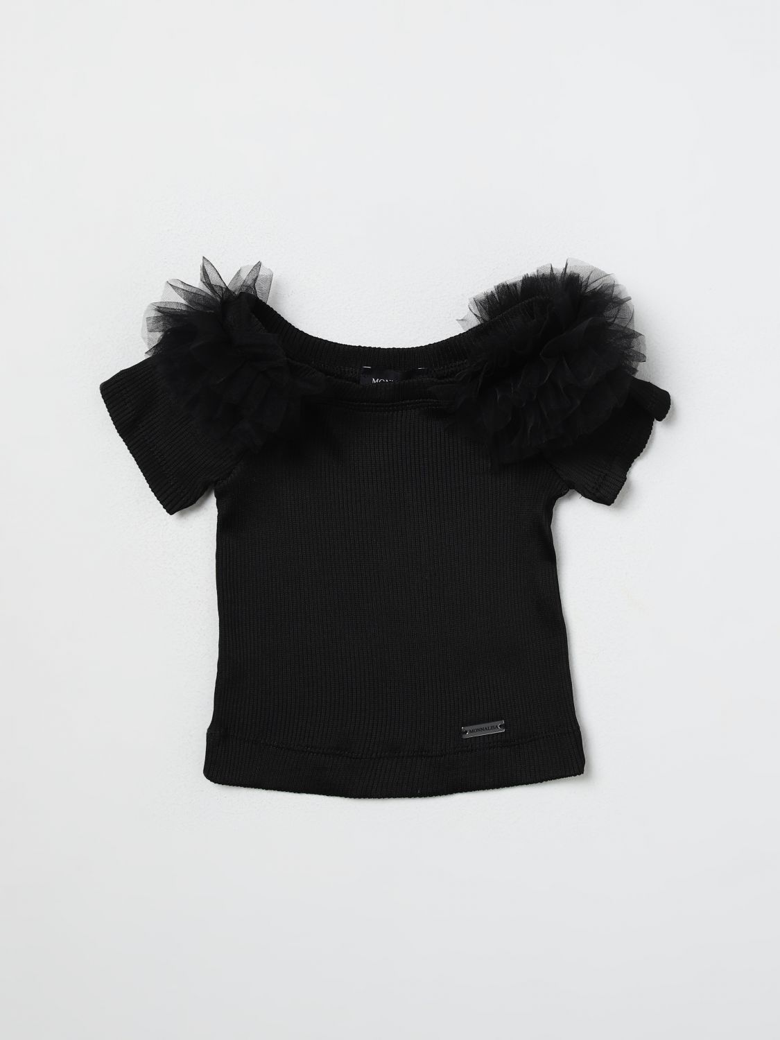Monnalisa Top  Kids Color Black In Black