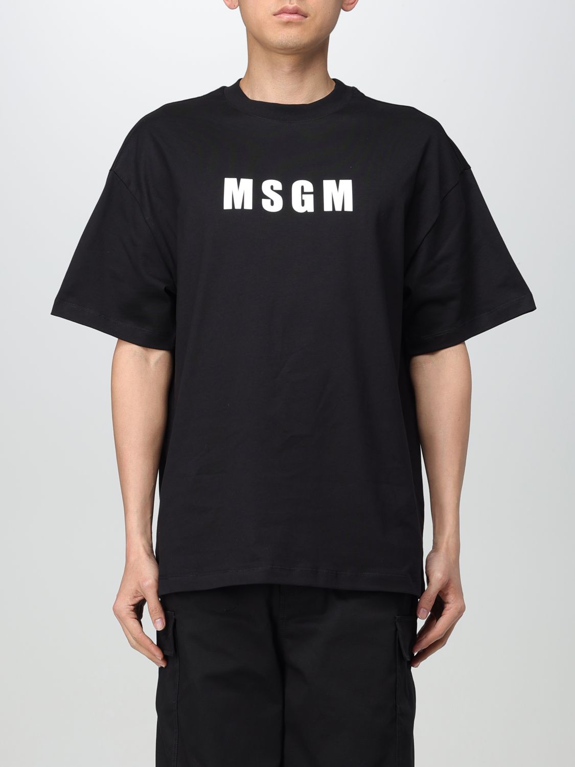 Shop Msgm T-shirt  Men Color Black