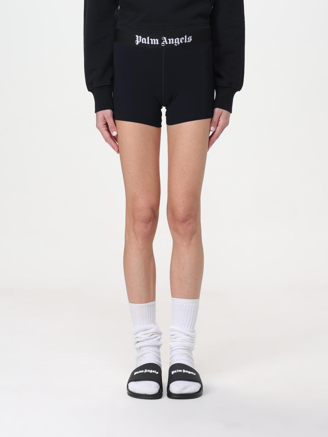 Palm Angels Classic Logo Performance Shorts In White