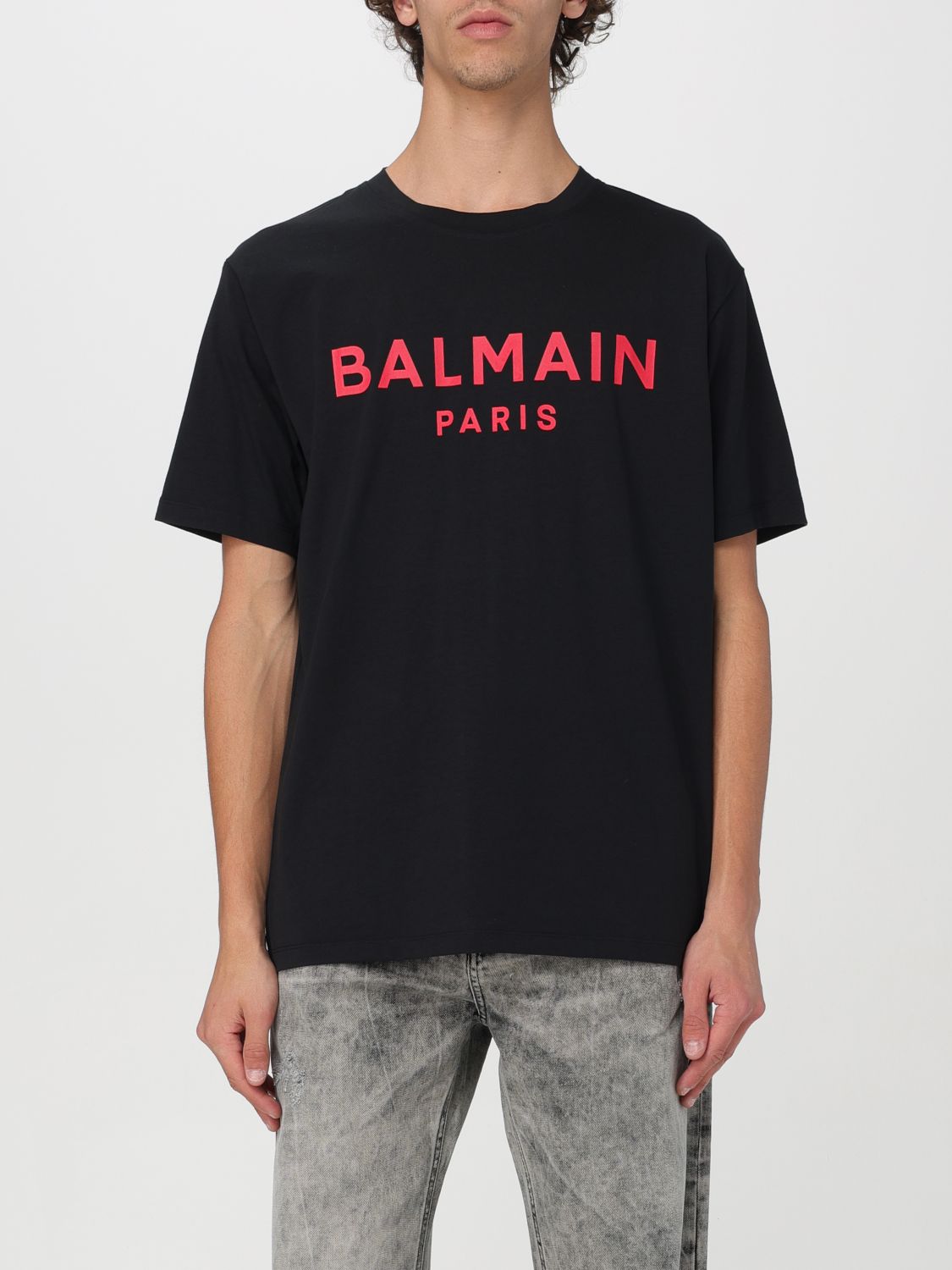Balmain T-shirt  Men Color Black In 黑色