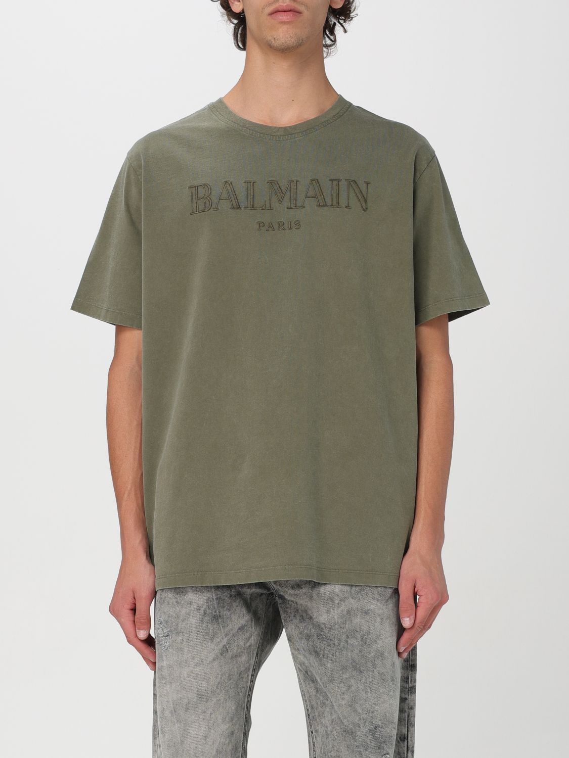 Balmain T-shirt  Men In 绿色