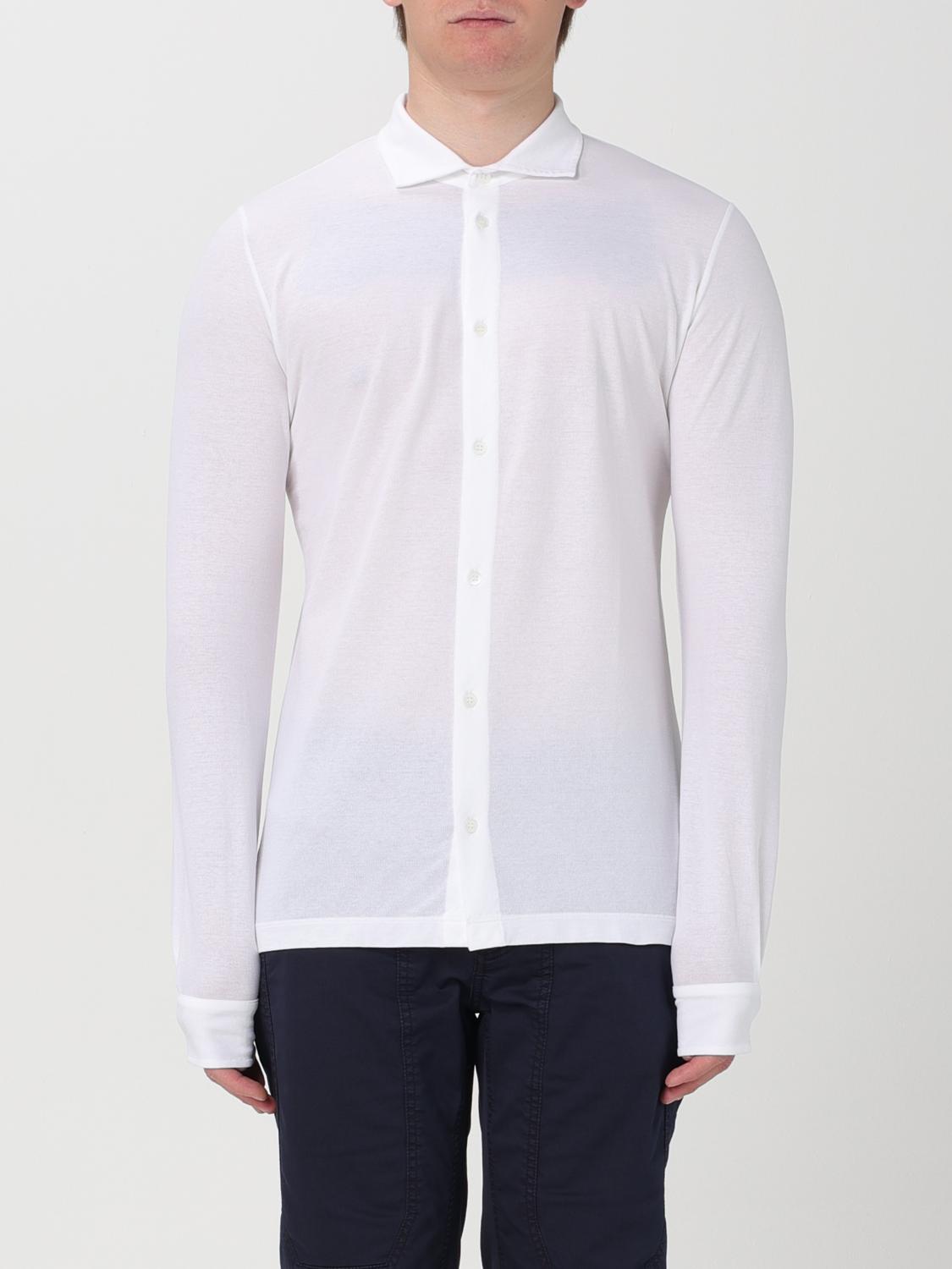 Shop Zanone Shirt  Men Color White