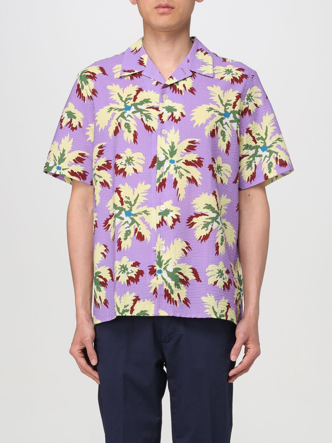 Shop Ps By Paul Smith Shirt Ps Paul Smith Men Color Lilac